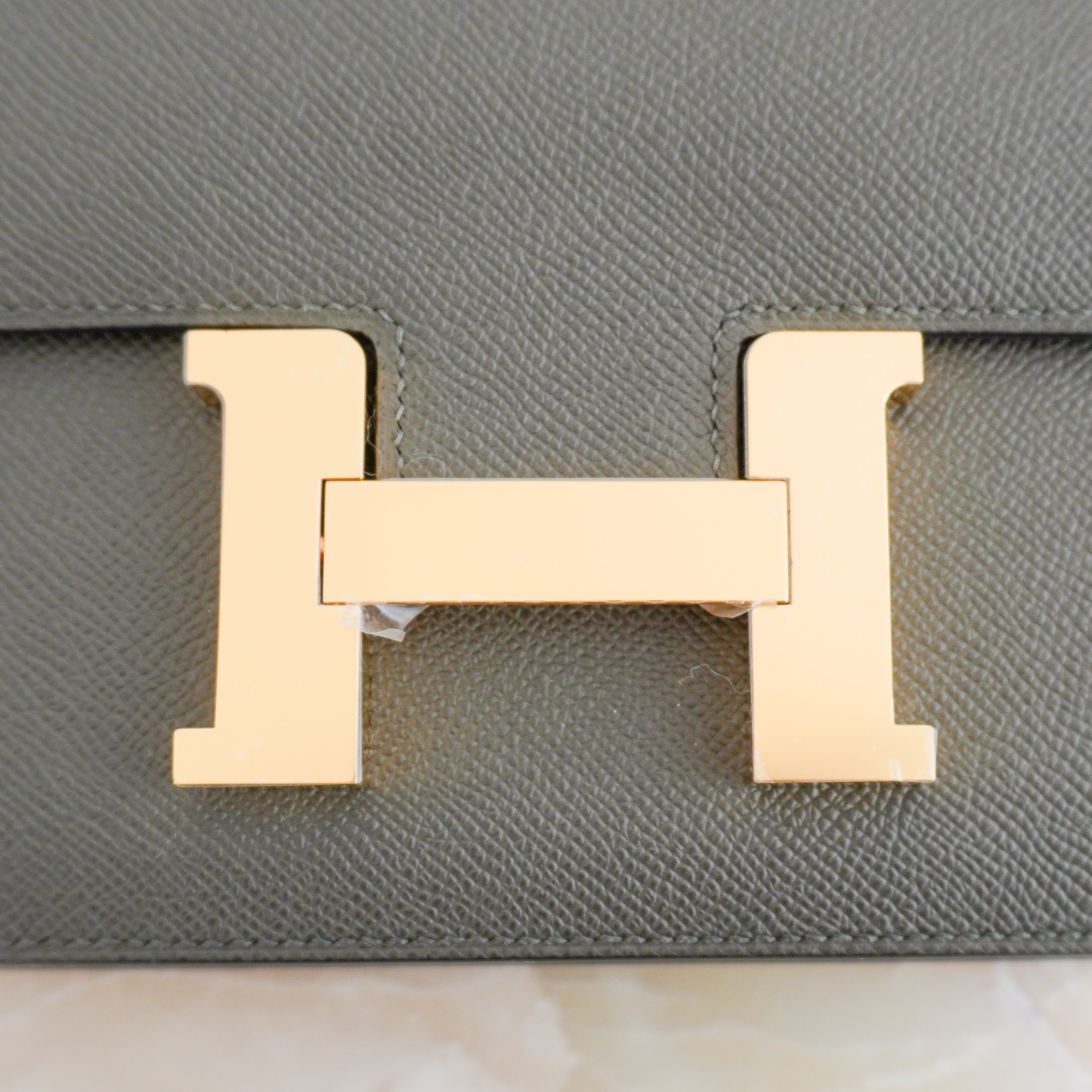 Hermès Constance 24 Epsom Leather Bag in Vert de Gris with Gold Hardware | Authentic Preloved