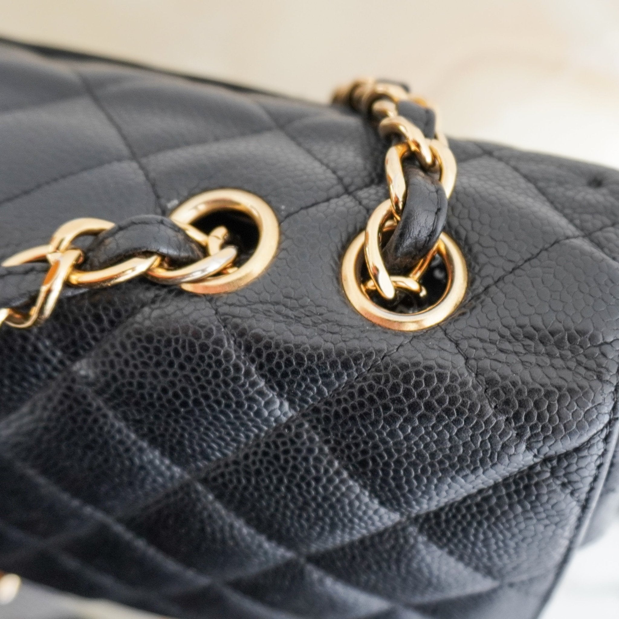 Chanel Black Large Classic Single Flap Bag Lambskin with Gold-Tone Hardware (RRP £9830) | Authentic Preloved - Reloved Again