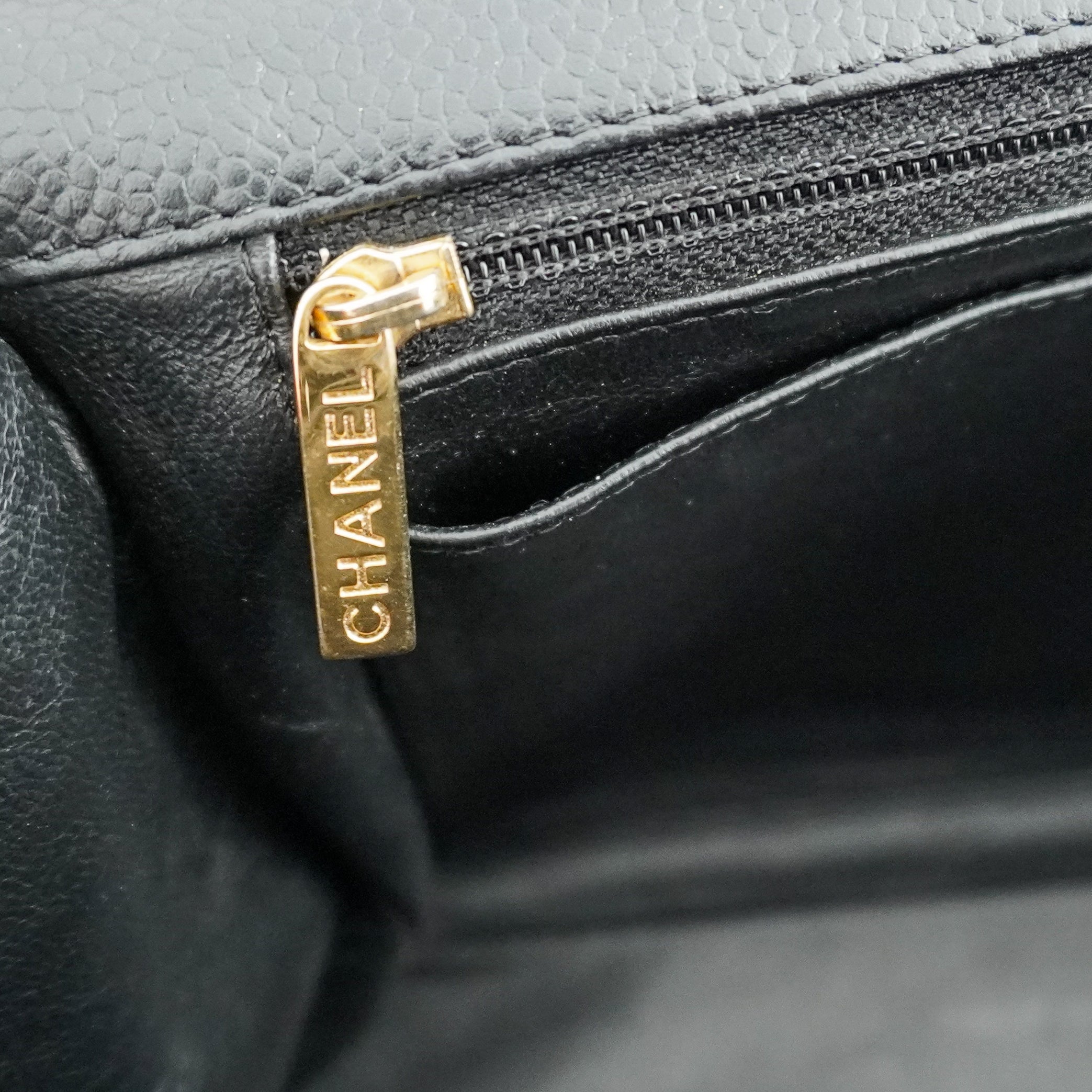 Chanel Black Large Classic Single Flap Bag Lambskin with Gold-Tone Hardware (RRP £9830) | Authentic Preloved