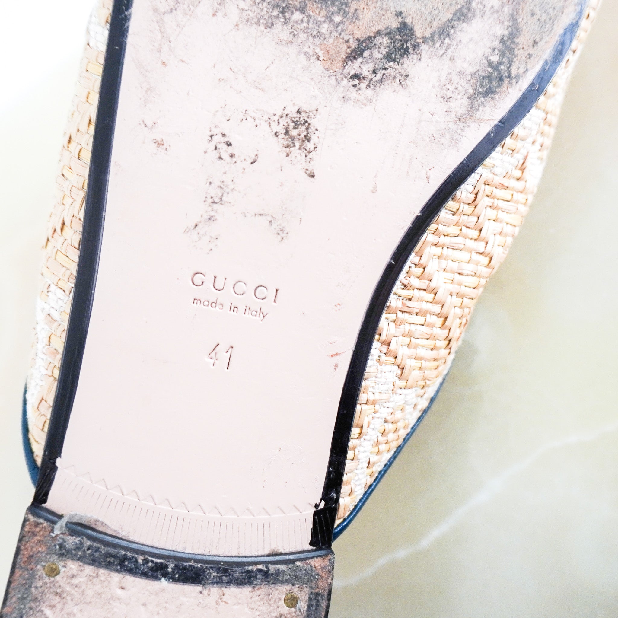 Gucci Princetown Flats Raffia Edition RRP £795 | Authentic Preloved