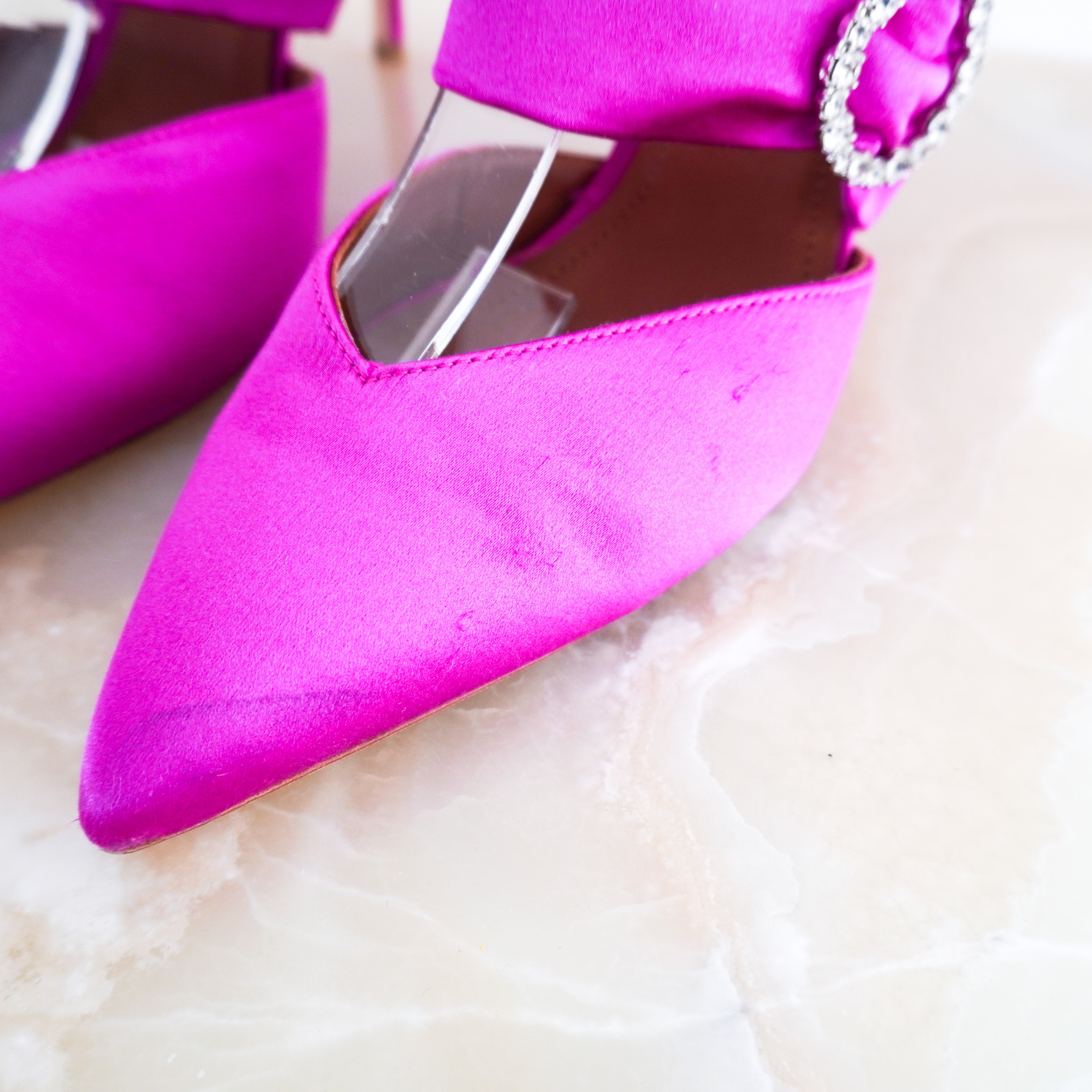 Malone Souliers Pink Embellished Heels RRP £645 | Authentic Preloved