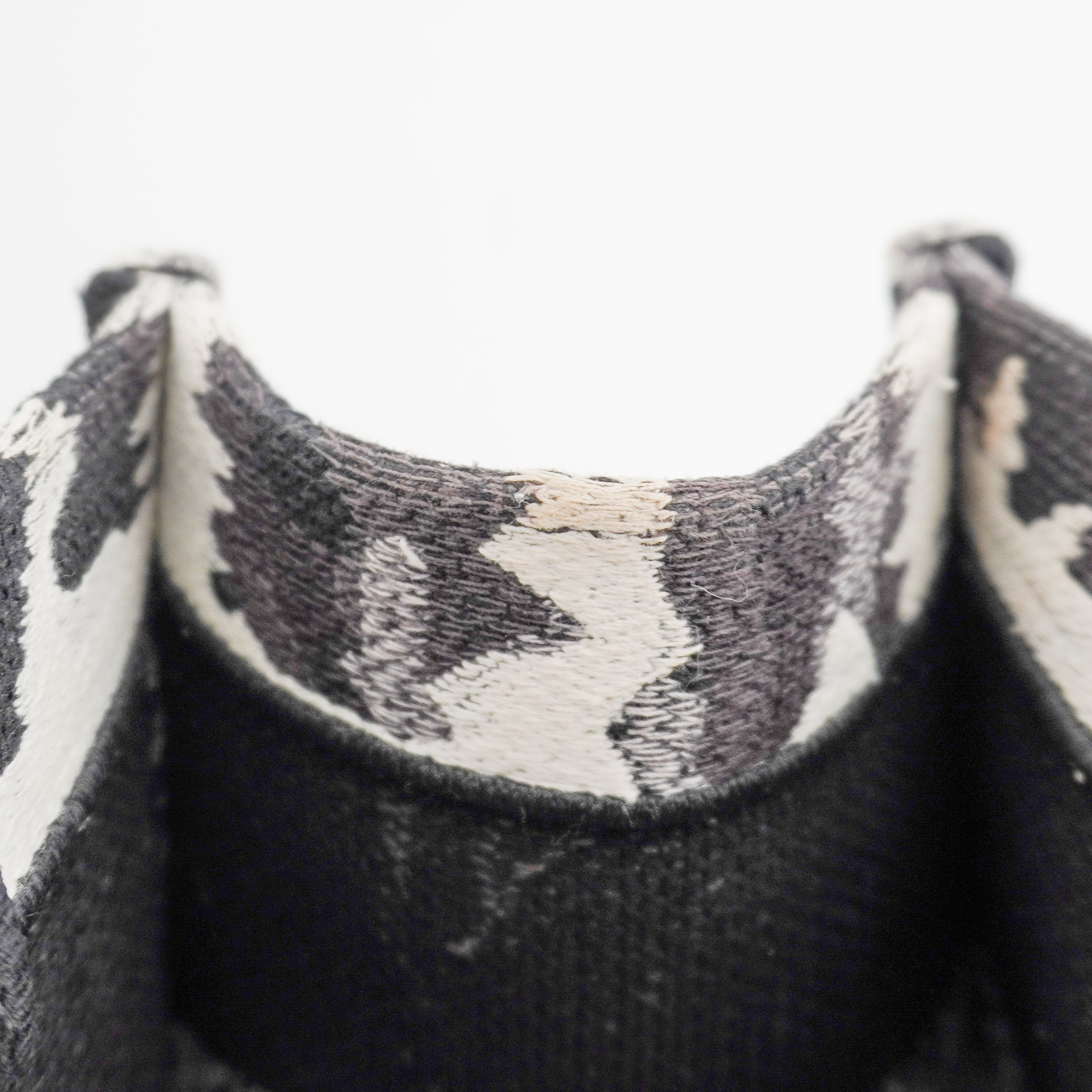 Dior Paris Medium Book Tote in Black & White Embroidery (RRP £2500) | Authentic Preloved