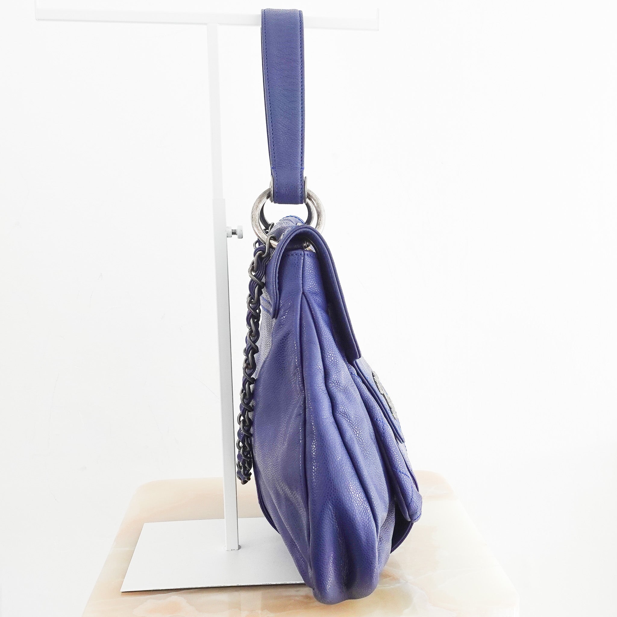 Chanel Blue 31 Rue Cambon Coco Rider Hobo Bag RRP £3K | Authentic Preloved - Reloved Again