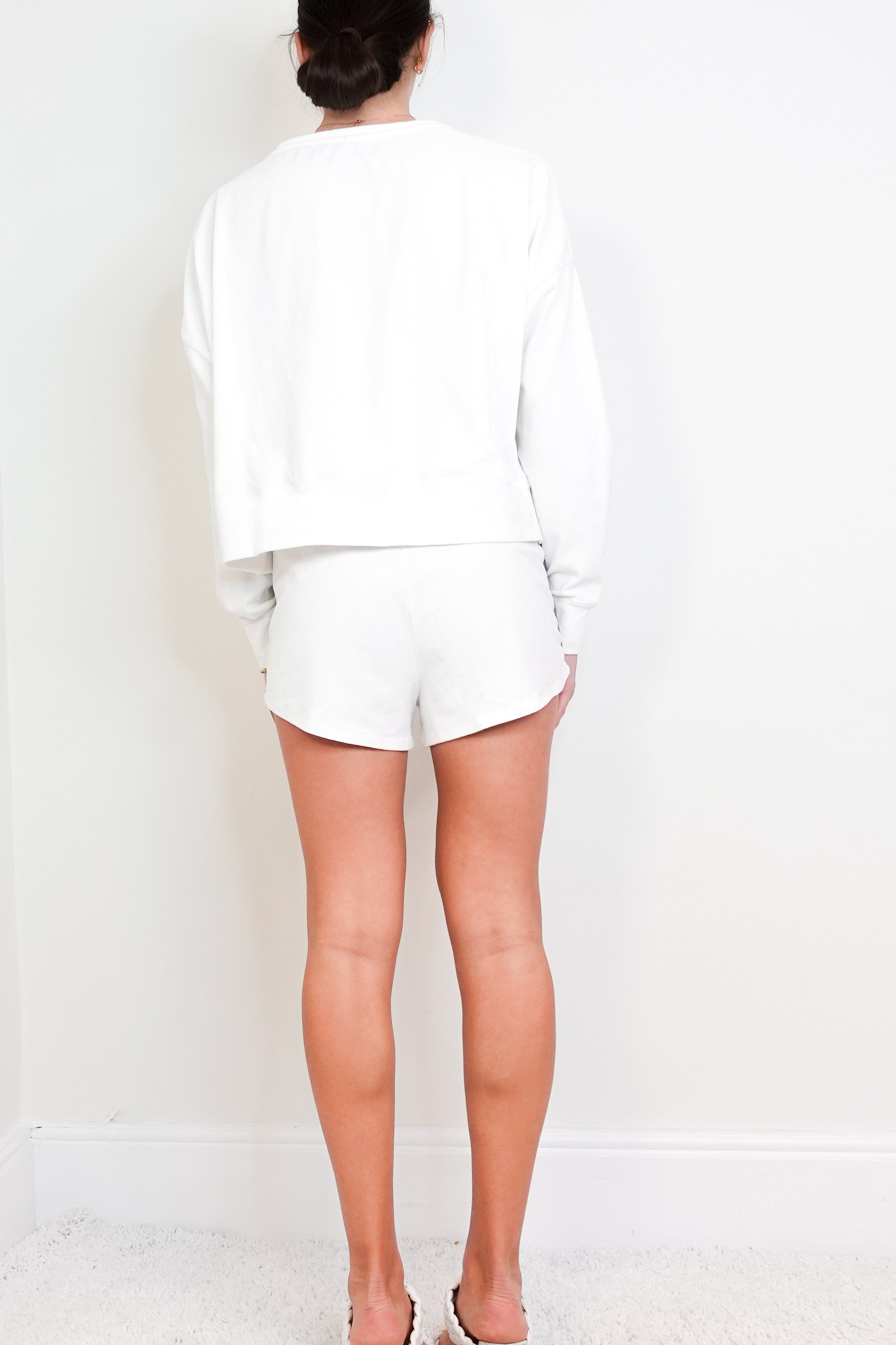 White Sweatshirt and Shorts Set RRP £175