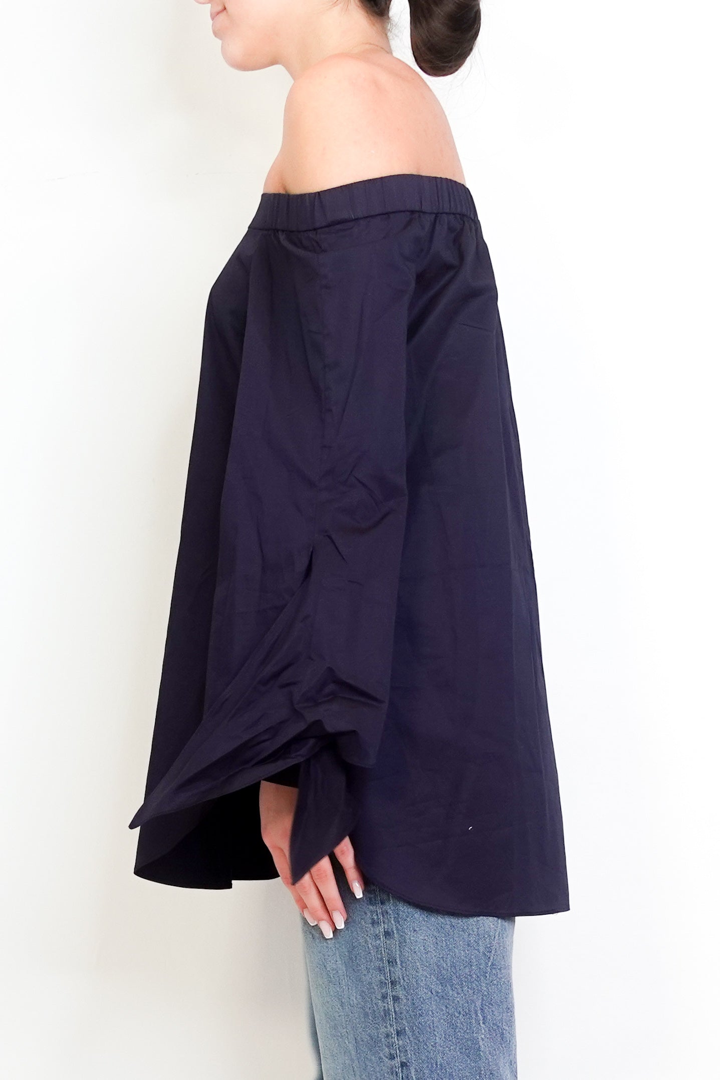 NEW Navy Off The Shoulder Blouse £350