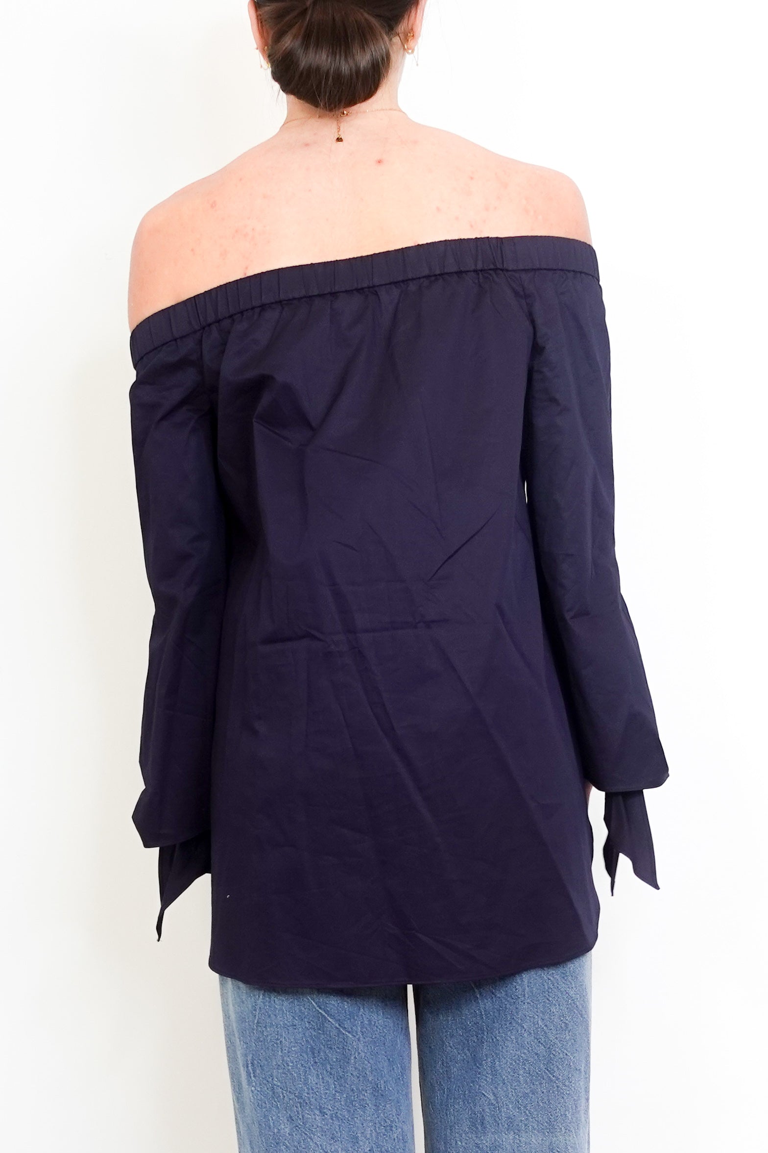 NEW Navy Off The Shoulder Blouse £350