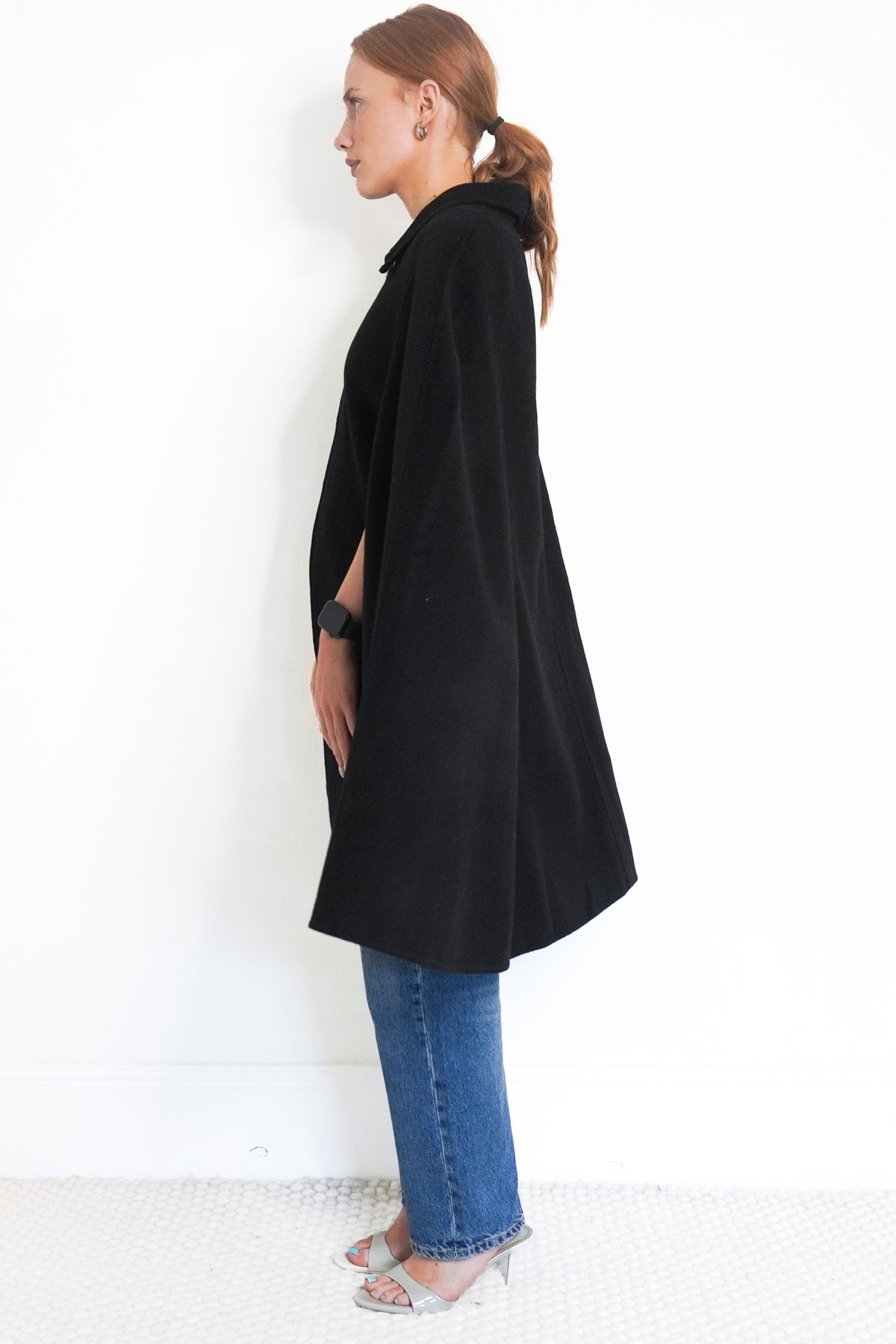 Wande Vos Cashmere Black Cape (RRP £1000) | Authentic Preloved - Reloved Again