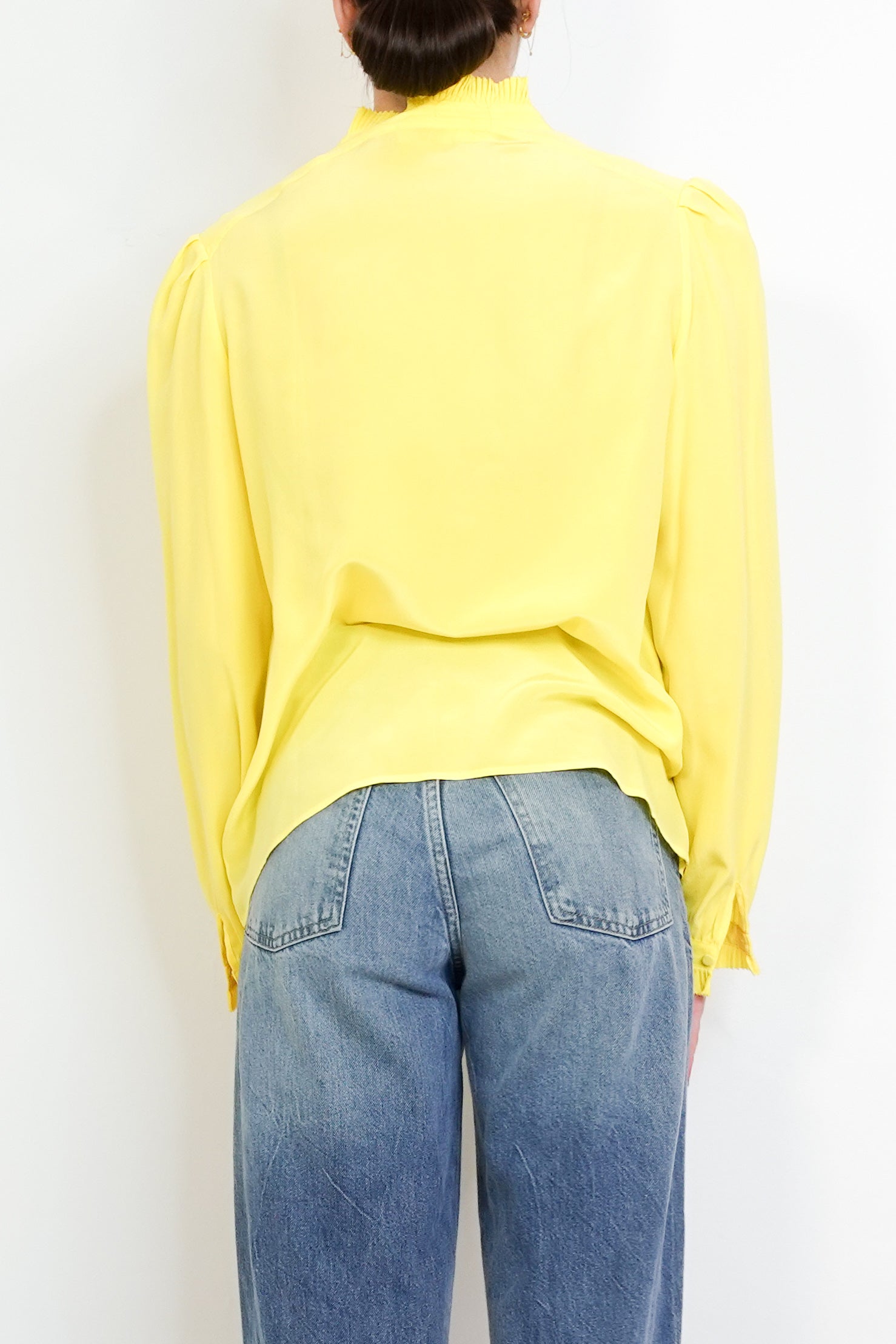 Yellow silk blouse RRP £200