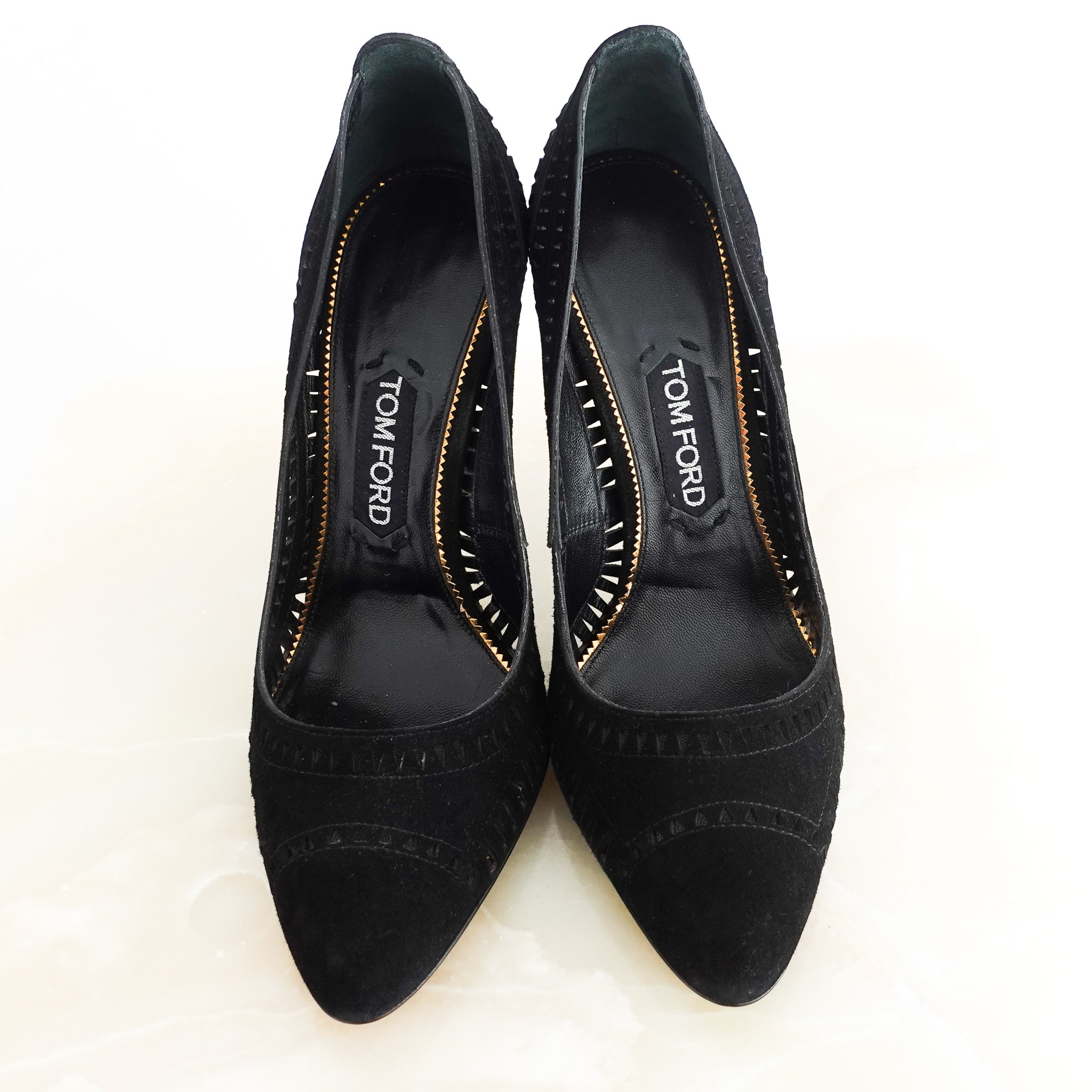 Tom Ford Black Suede Pump Heels RRP £700 | Authentic Preloved - Reloved Again