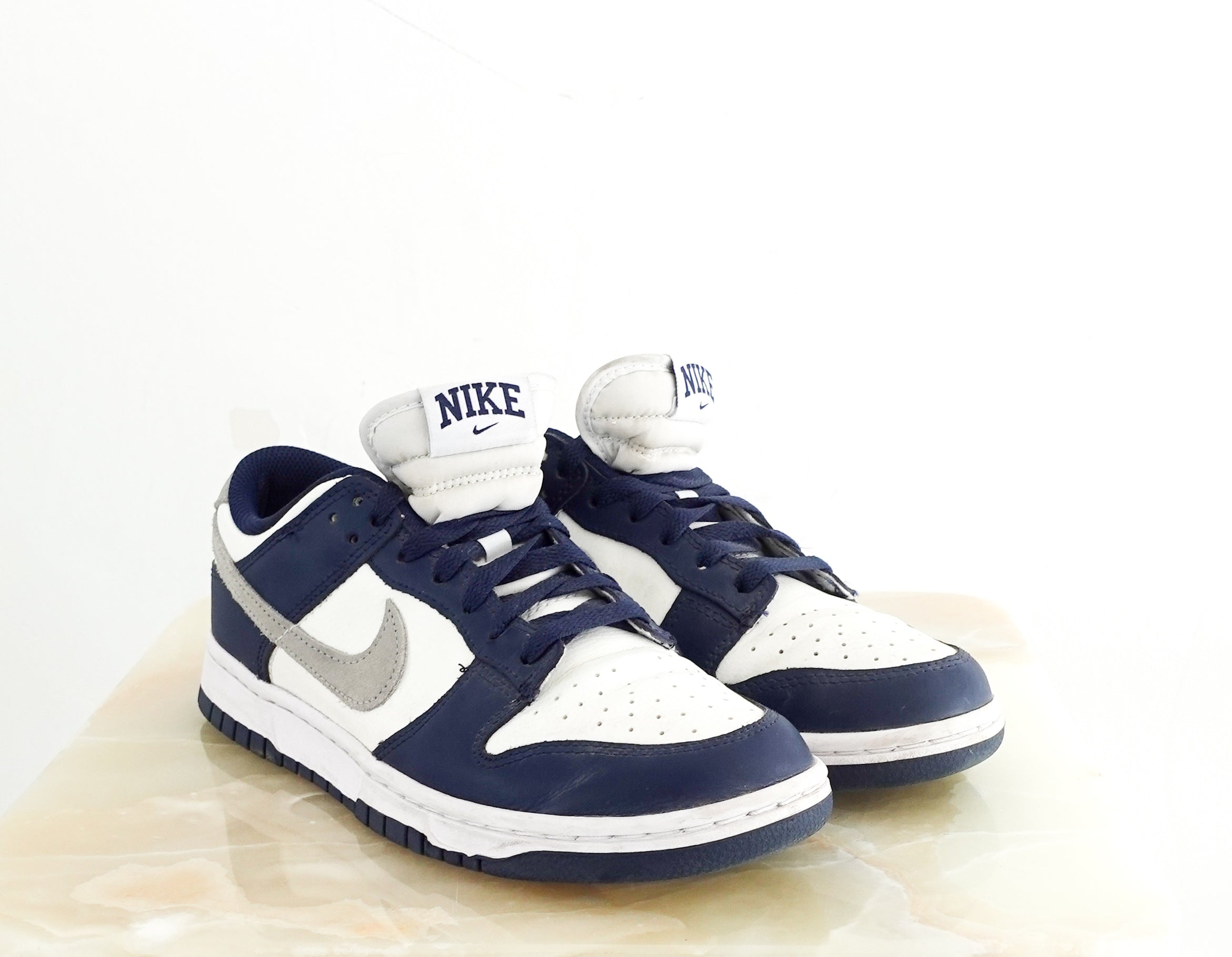 Navy and white dunks RRP £150