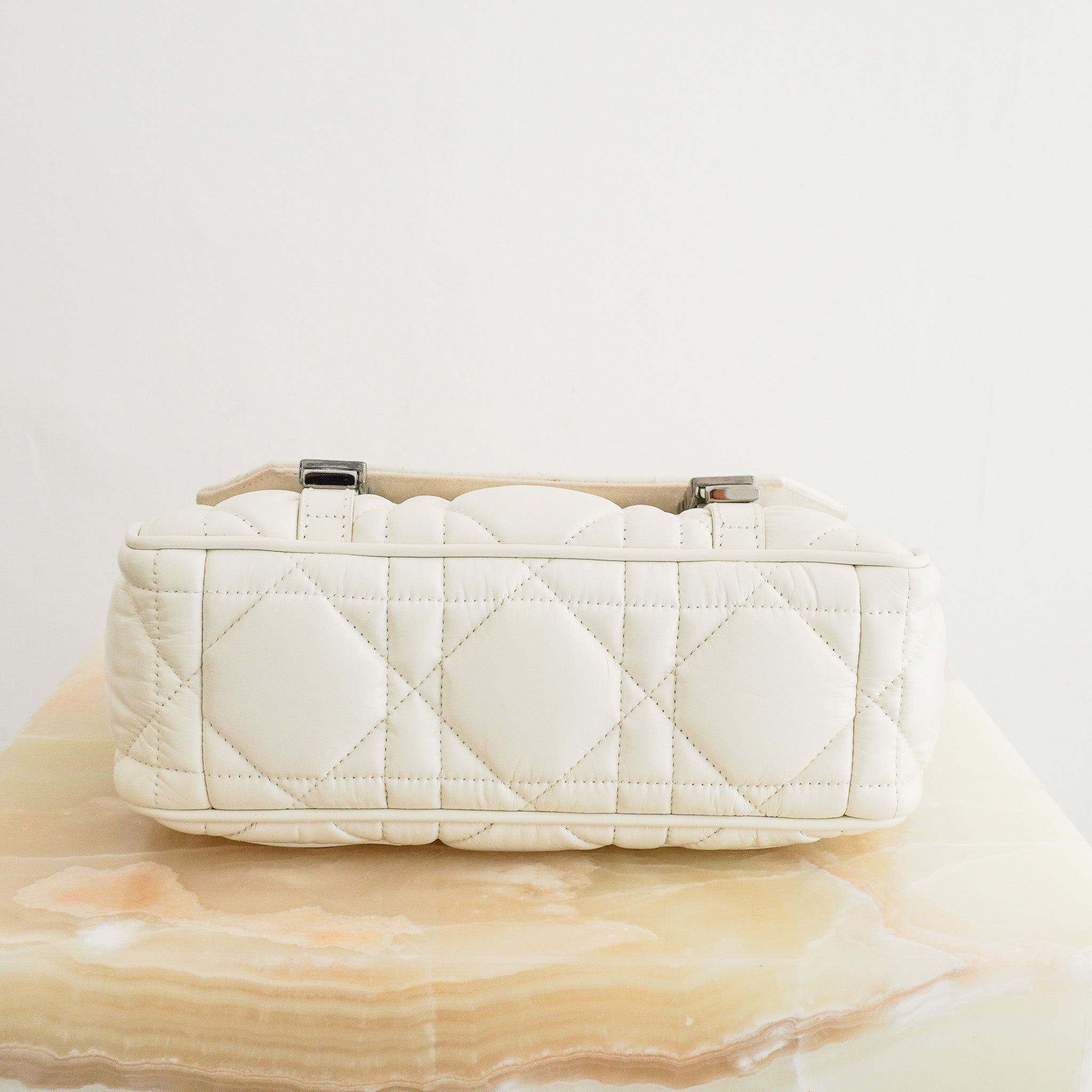 Christian Dior Small Diorcamp Messenger Bag Latte Macrocannage RRP £2500 | Authentic Preloved