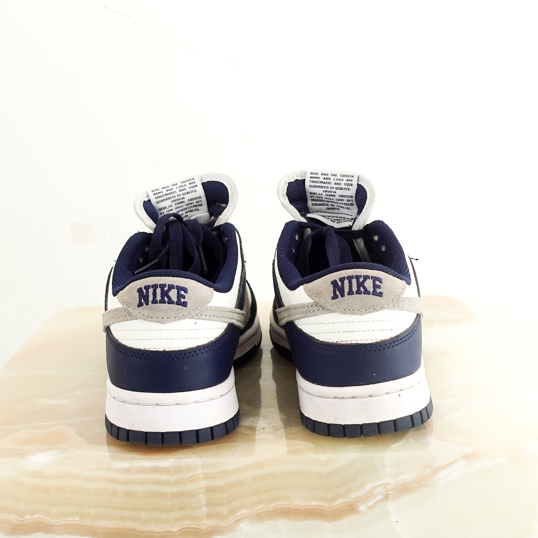 Navy and white dunks RRP £150