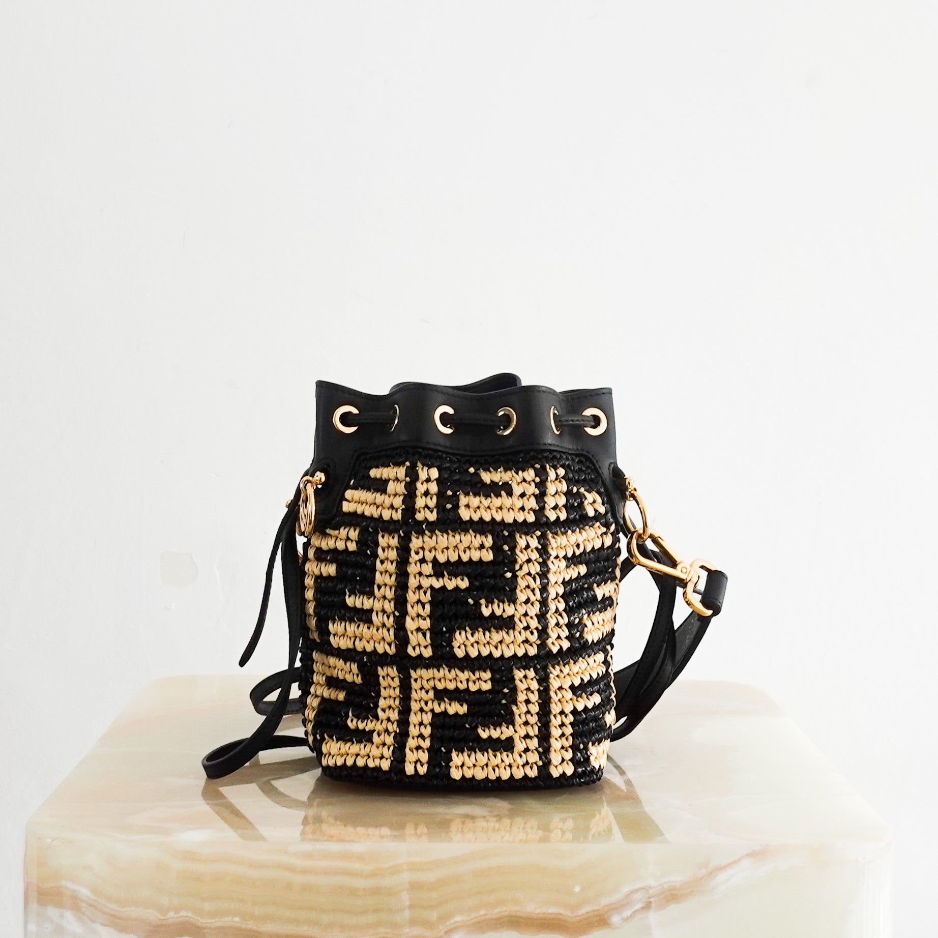 Raffia Bucket Bag RRP £1.4K