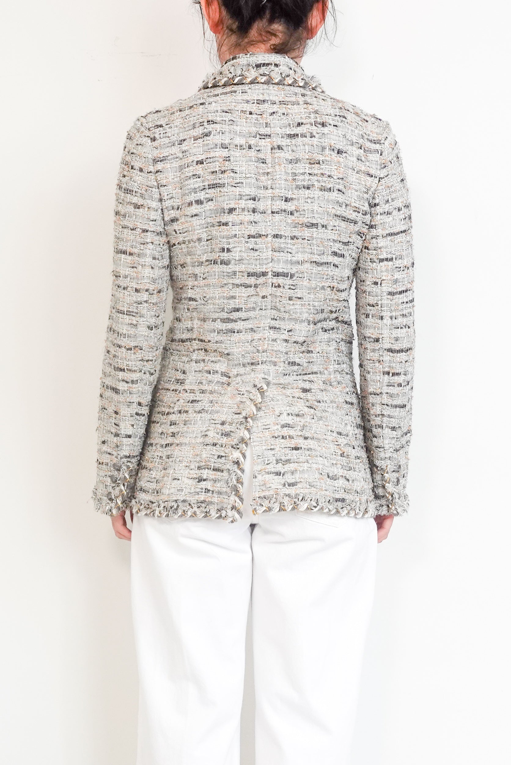 Vintage beige tweed jacket RRP £2.8k
