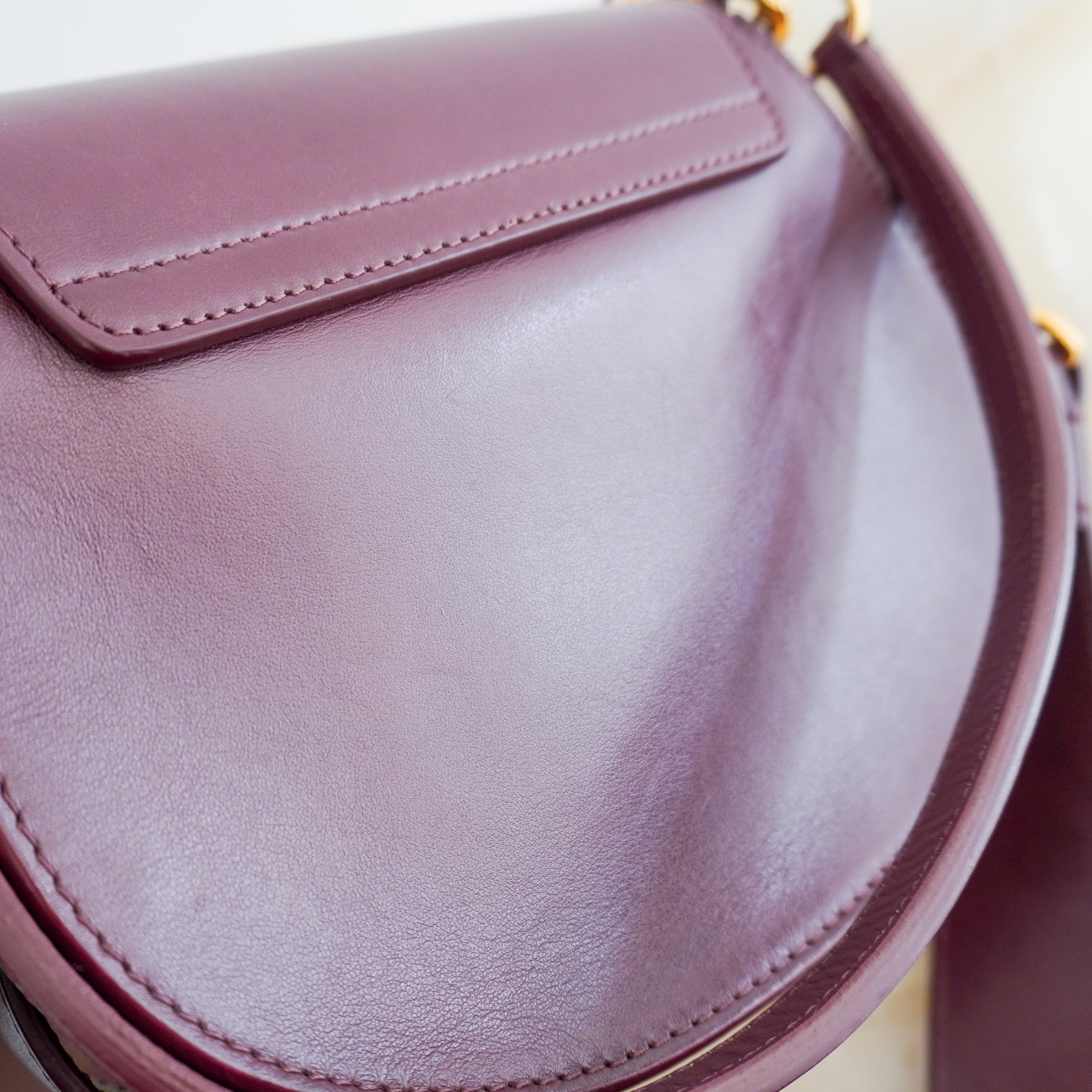 Chloe Tess Bag in Burgundy (RRP £1,020) | Authentic Preloved