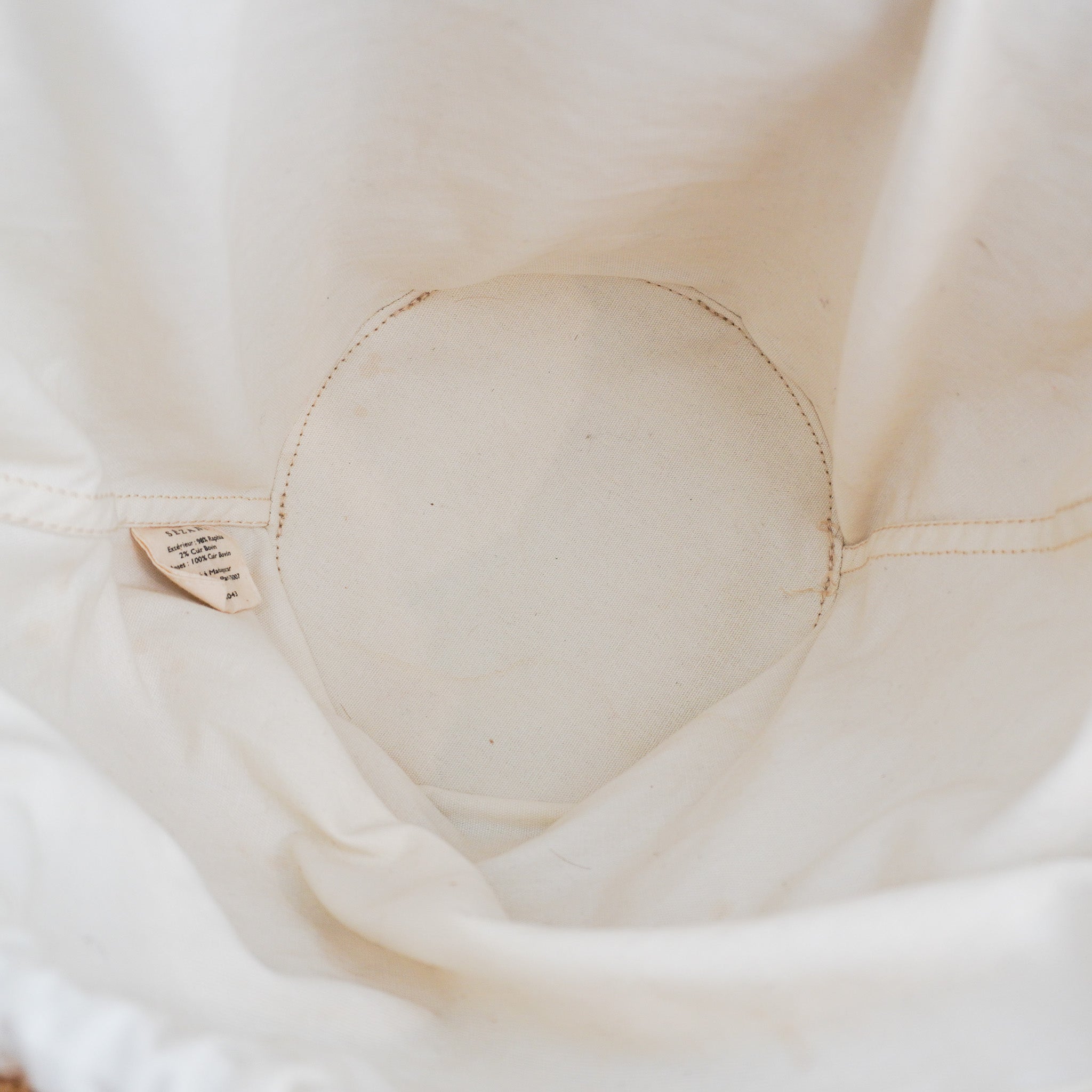 Sezane Justie Raffia Bag with Chocolate Embroidered Flowers (RRP £240) | Authentic Preloved