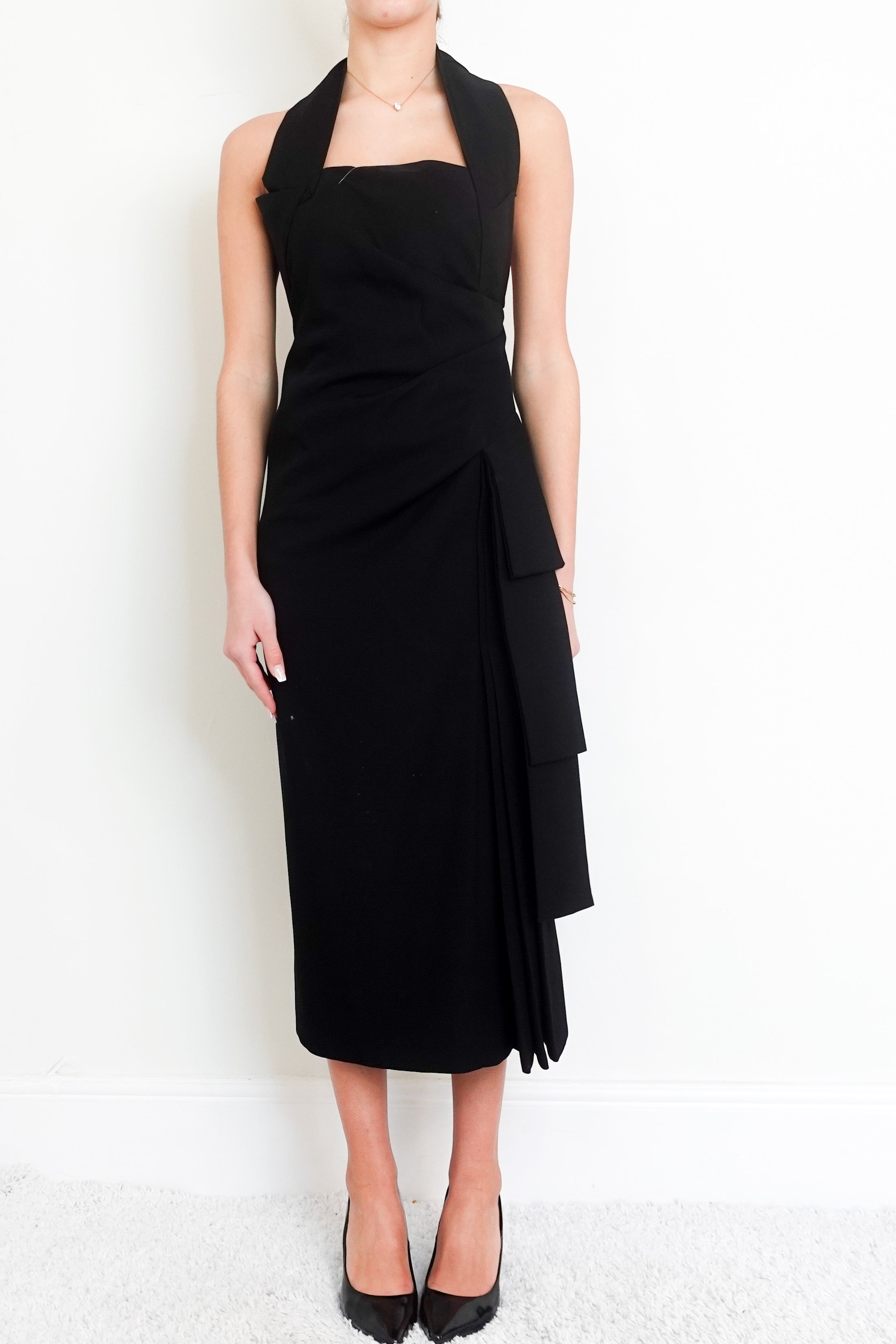 Wool Black Evening Gown RRP £400