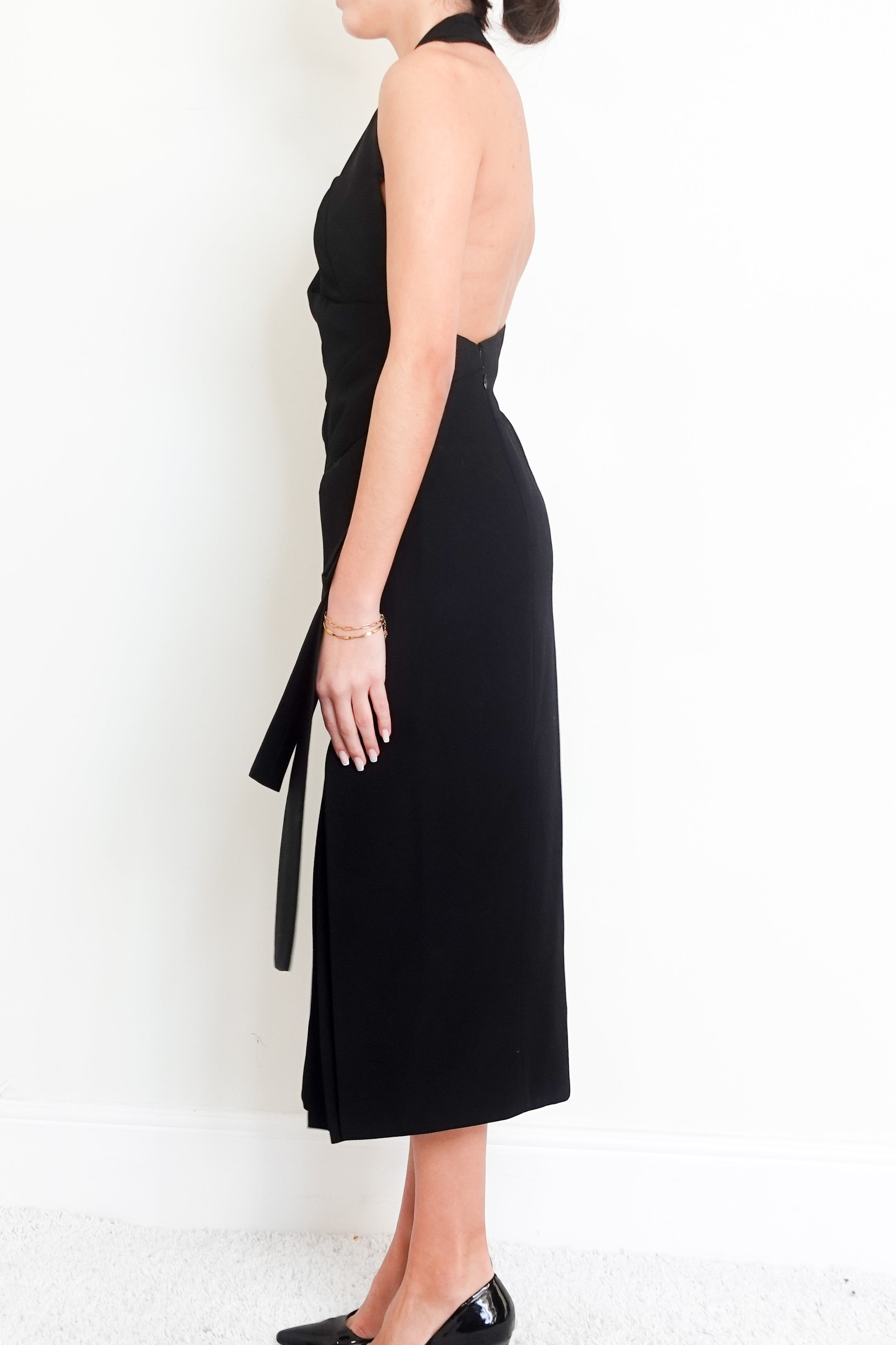 Wool Black Evening Gown RRP £400