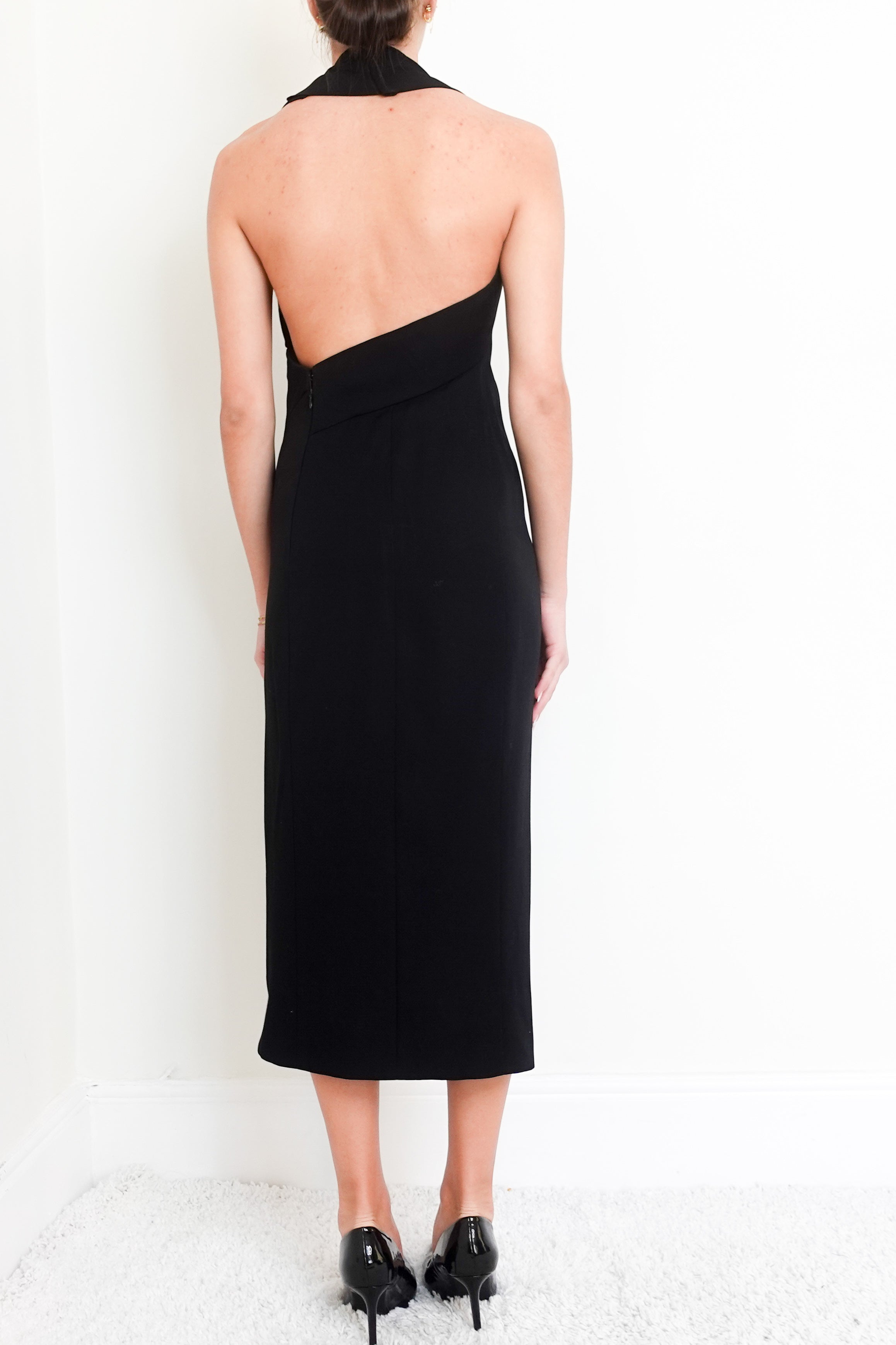 Wool Black Evening Gown RRP £400