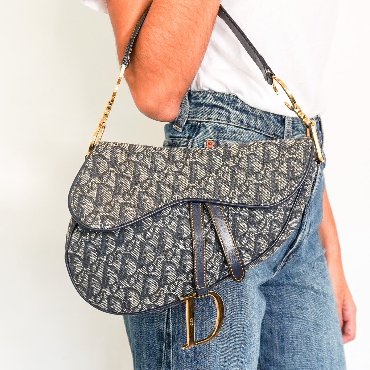 Christian Dior Oblique Jacquard Saddle Bag (RRP £2700) | Authentic Preloved