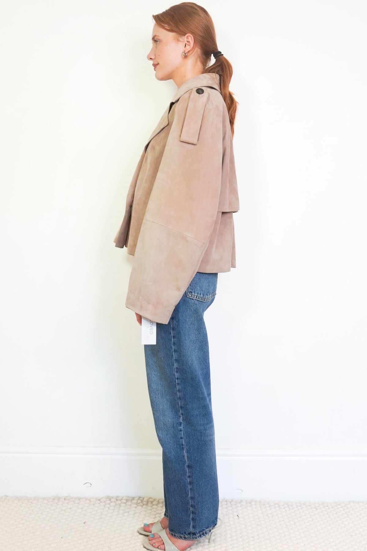 NEW WEEKEND MaxMara Leather Jacket Marron Glace (RRP £500) | Authentic Preloved