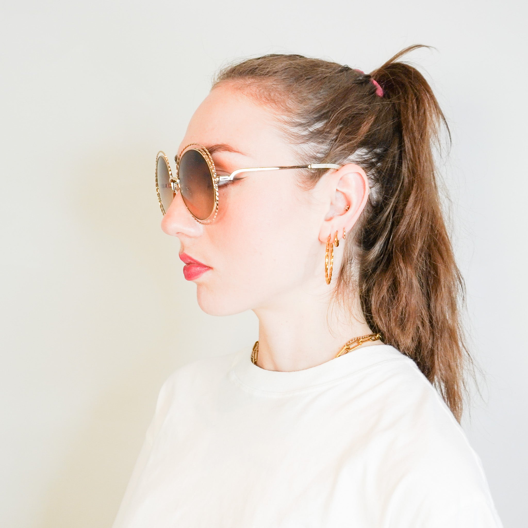 Chloe Round Carlina Sunglasses (RRP £375) | Authentic Preloved