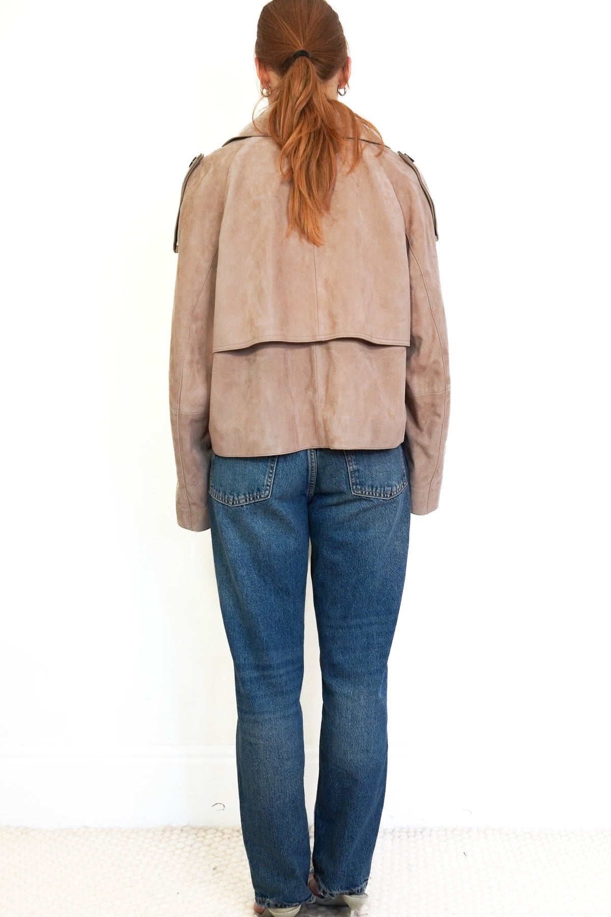 NEW WEEKEND MaxMara Leather Jacket Marron Glace (RRP £500) | Authentic Preloved