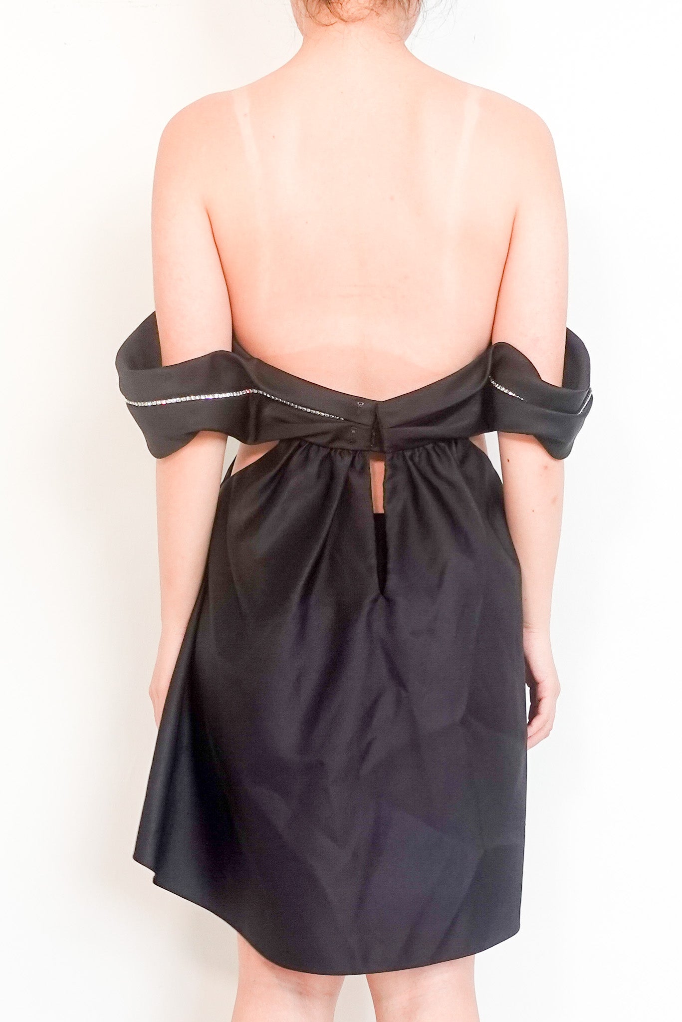 AREA Black mini dress RRP £800