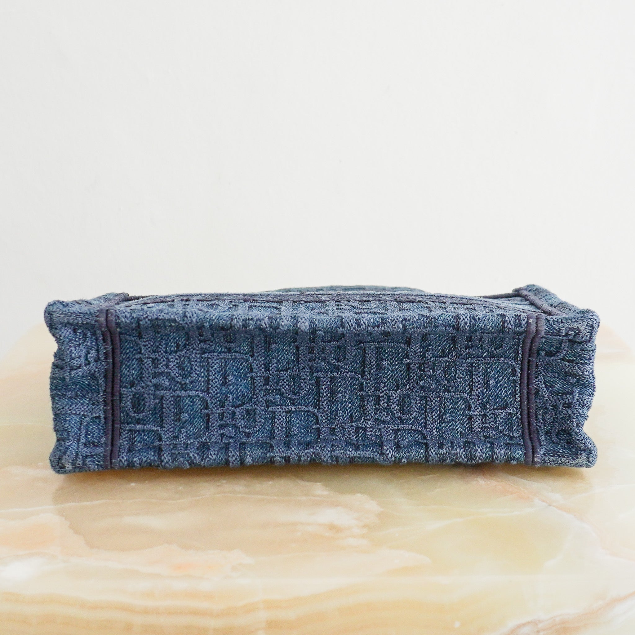 Dior Oblique Embroidered Denim Mini Book Bag (RRP £2000) | Authentic Preloved