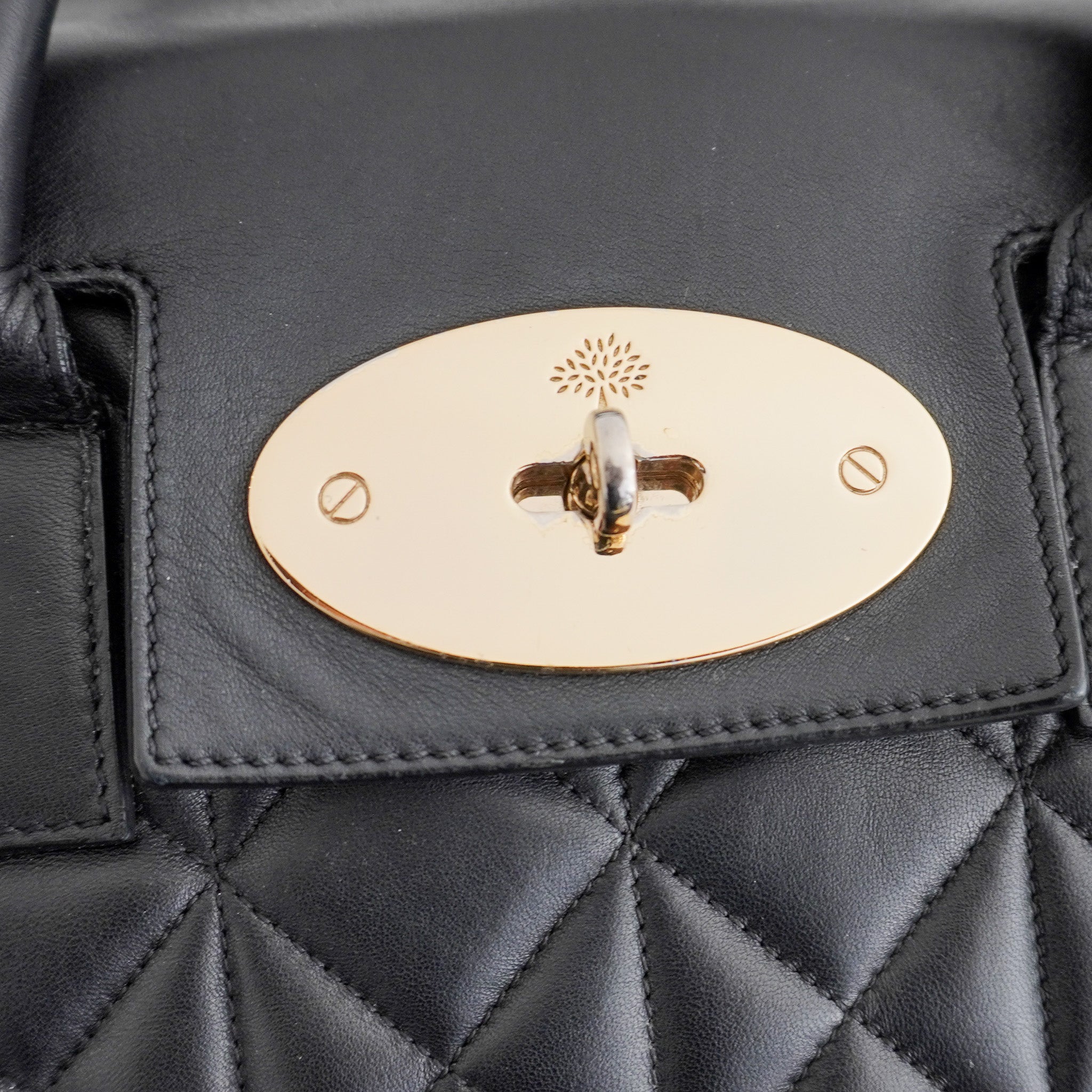 Mulberry Black Cara Delevigne Quilted Leather Backpack (RRP £695) | Authentic Preloved