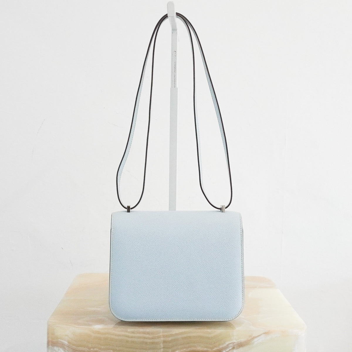 Hermès Constance 18 Bleu Brume Epsom Leather Palladium Hardware Bag – 2021 | Authentic Preloved