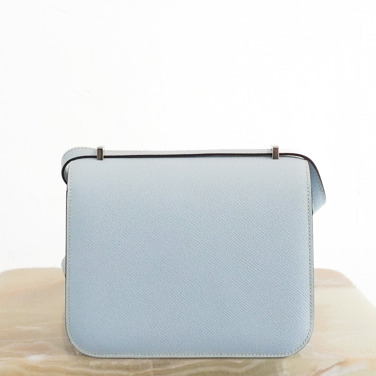 Hermès Constance 18 Bleu Brume Epsom Leather Palladium Hardware Bag – 2021 | Authentic Preloved