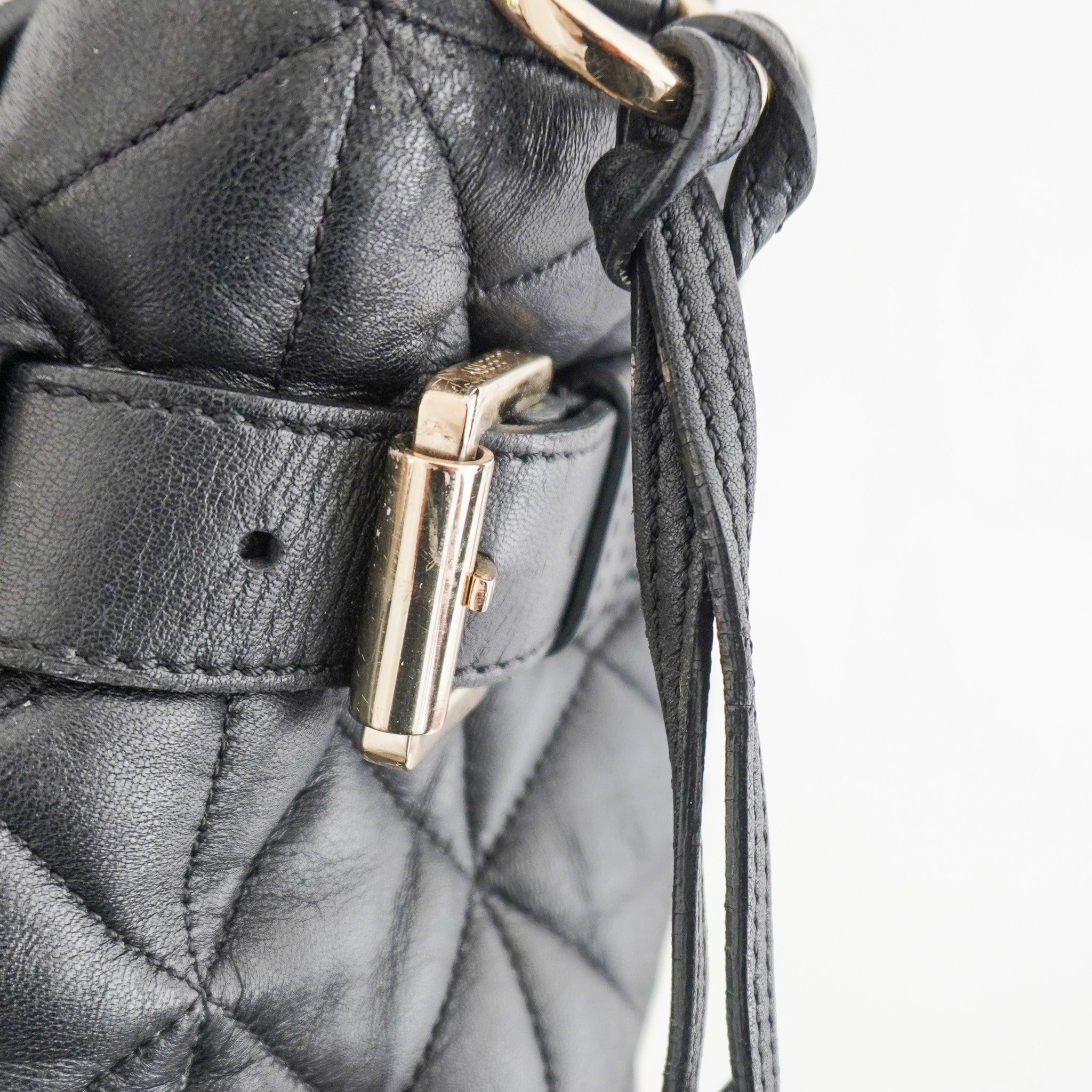 Mulberry Black Cara Delevigne Quilted Leather Backpack (RRP £695) | Authentic Preloved