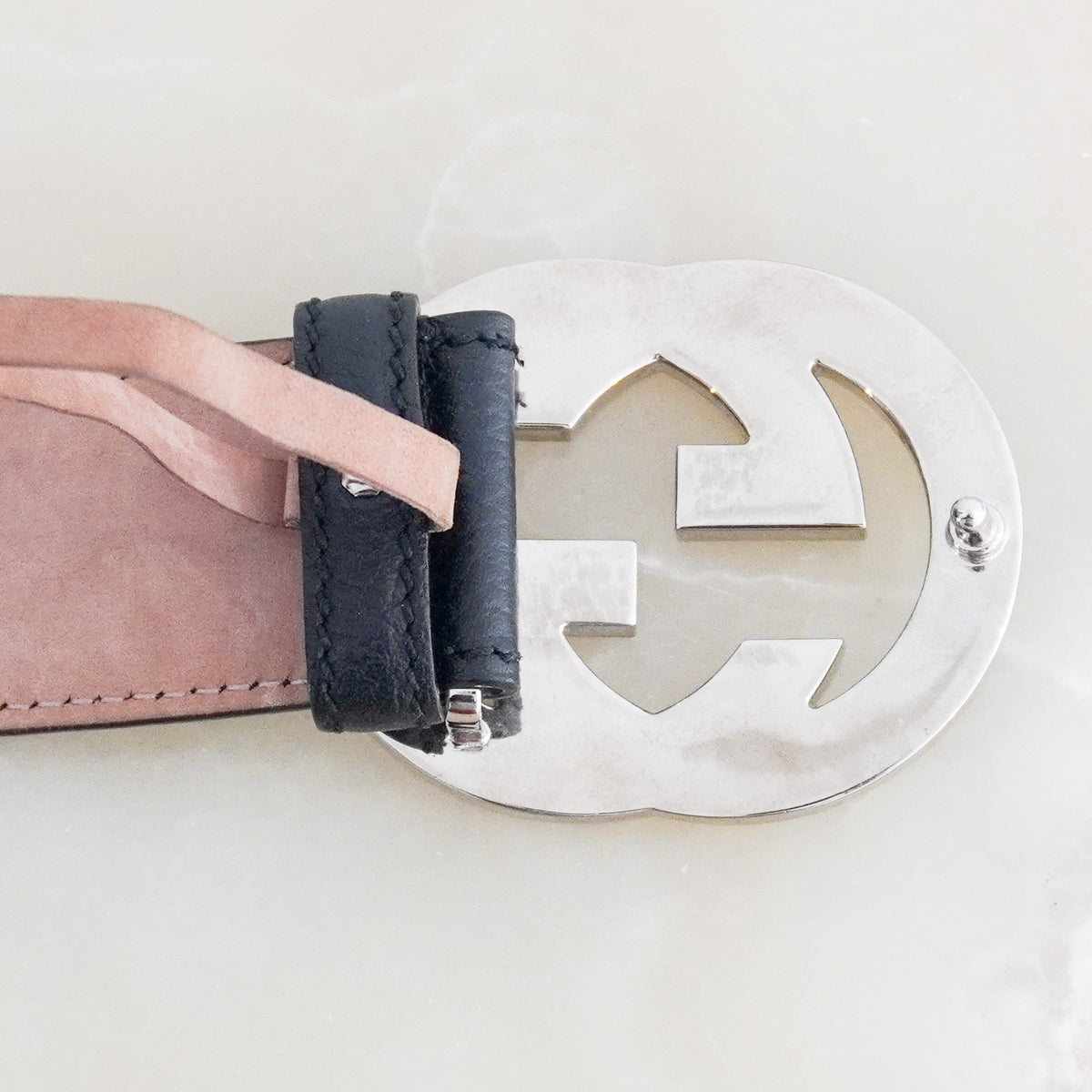 Gucci Interlocking G Enamel Buckle Belt (RRP £450)| FINAL SALE