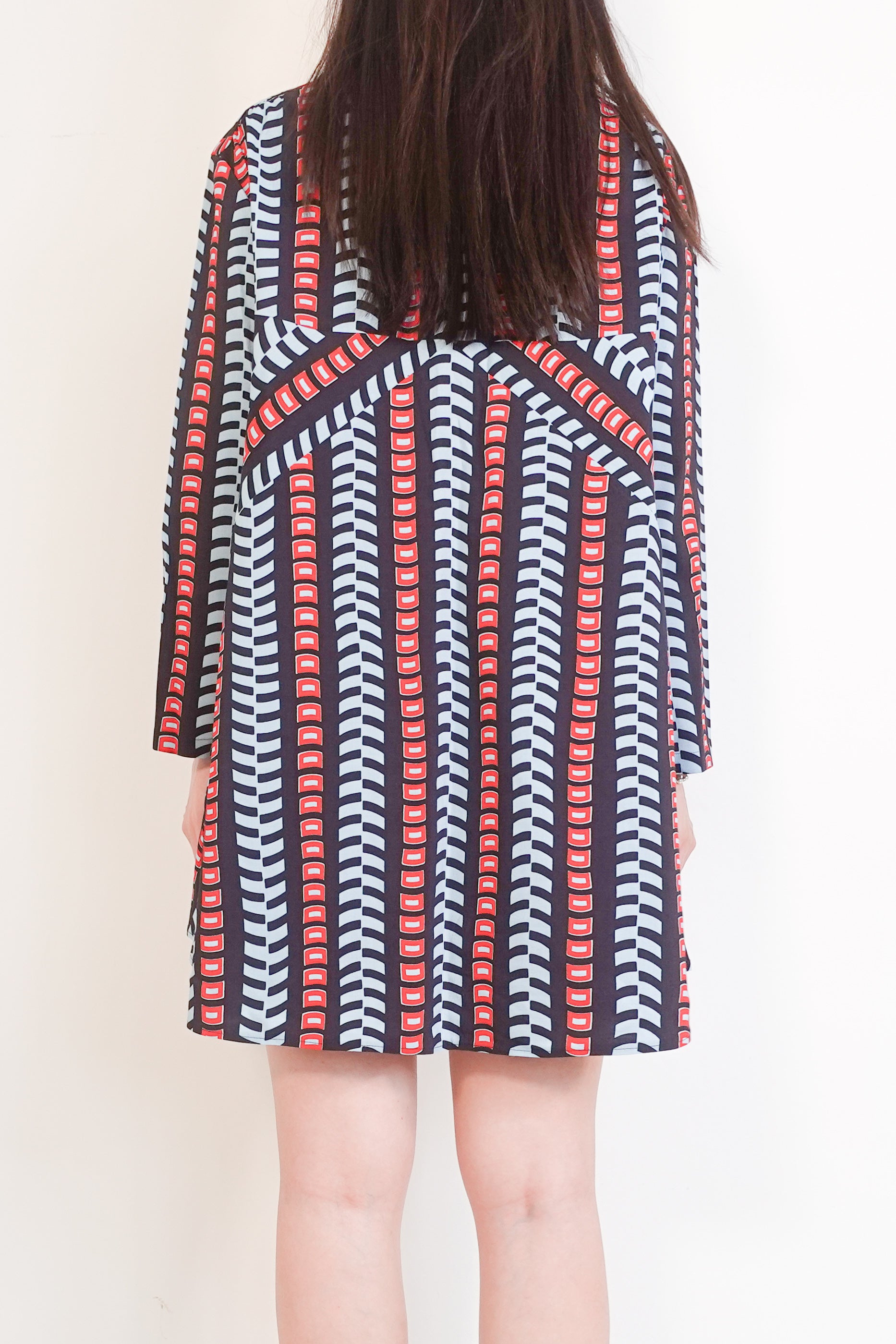 Geometric print dress RRP £950