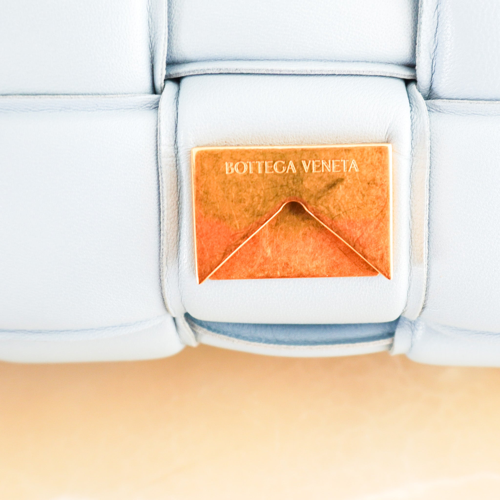 Bottega Veneta Padded Cassette Bag in Light Blue RRP £3230 | Authentic Preloved