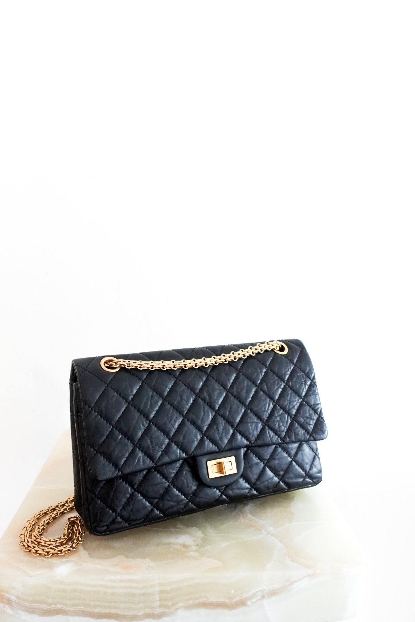 Chanel 2.55 Double Flap Black Handbag RRP £8,850 | Authentic Preloved [final sale] - Reloved Again