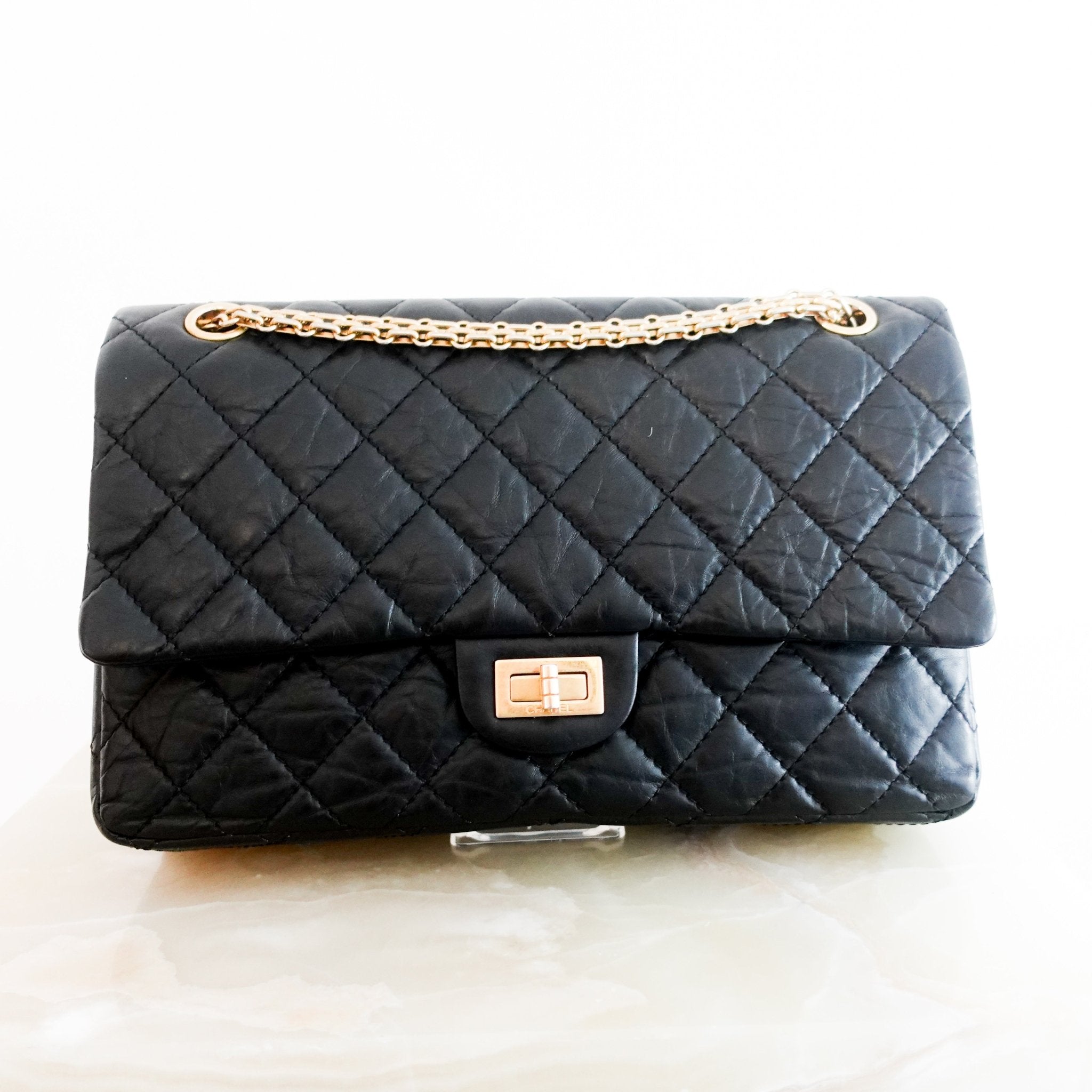 Chanel 2.55 Double Flap Black Handbag RRP £8,850 | Authentic Preloved [final sale] - Reloved Again