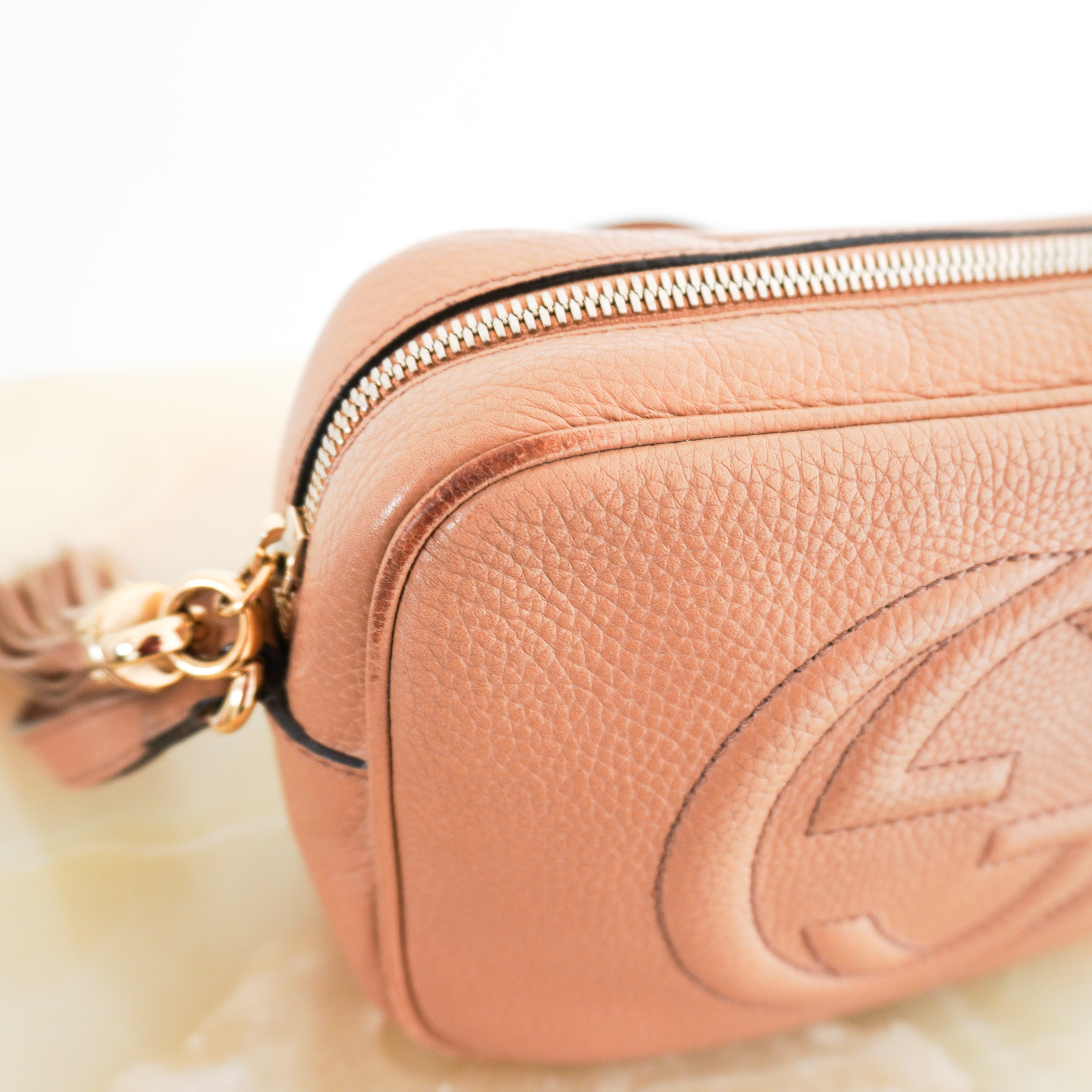 Gucci GG Beige Disco Bag RRP £1200  | Authentic Preloved