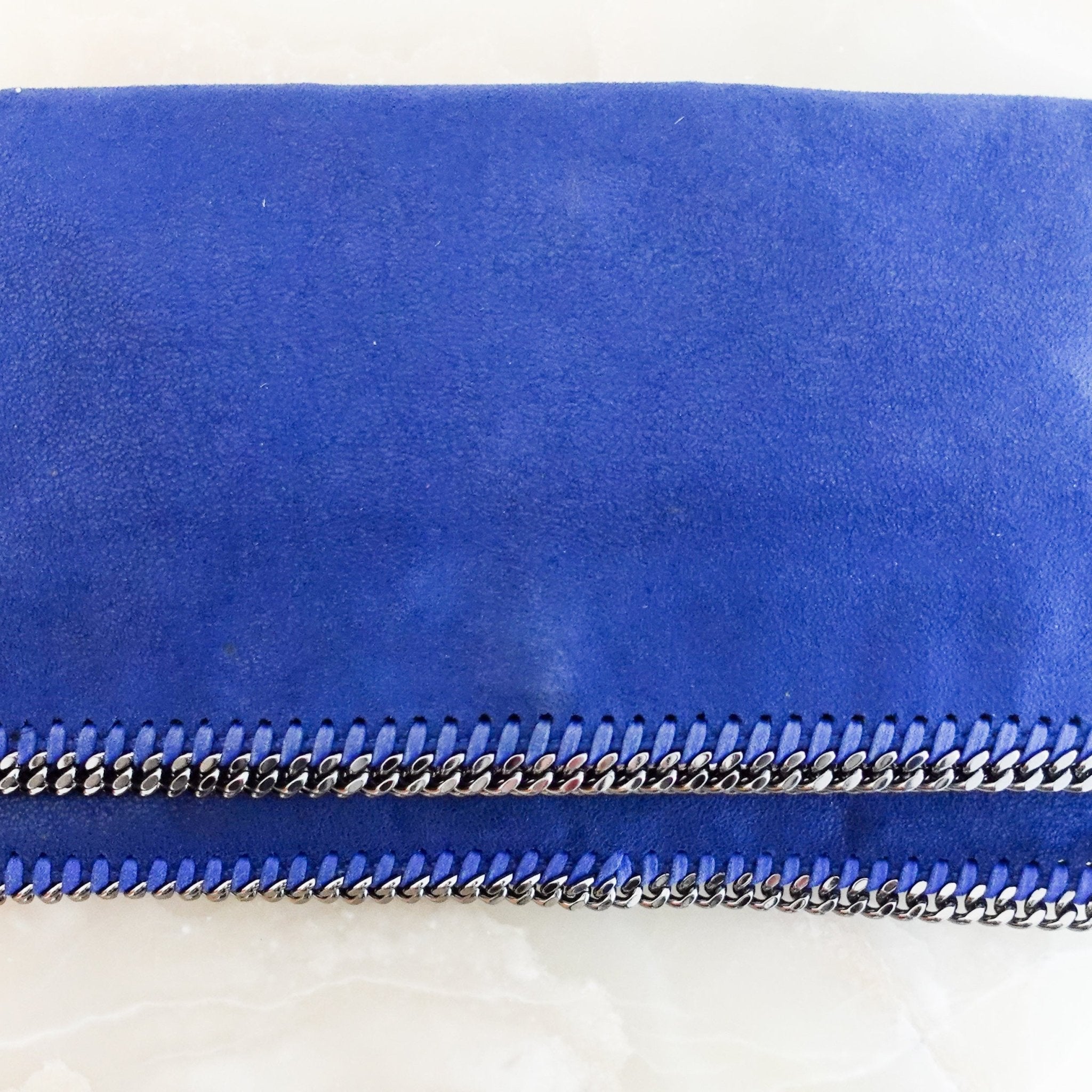 Stella McCartney Blue Falabella Bifold Clutch RRP £500 | Authentic Preloved - Reloved Again