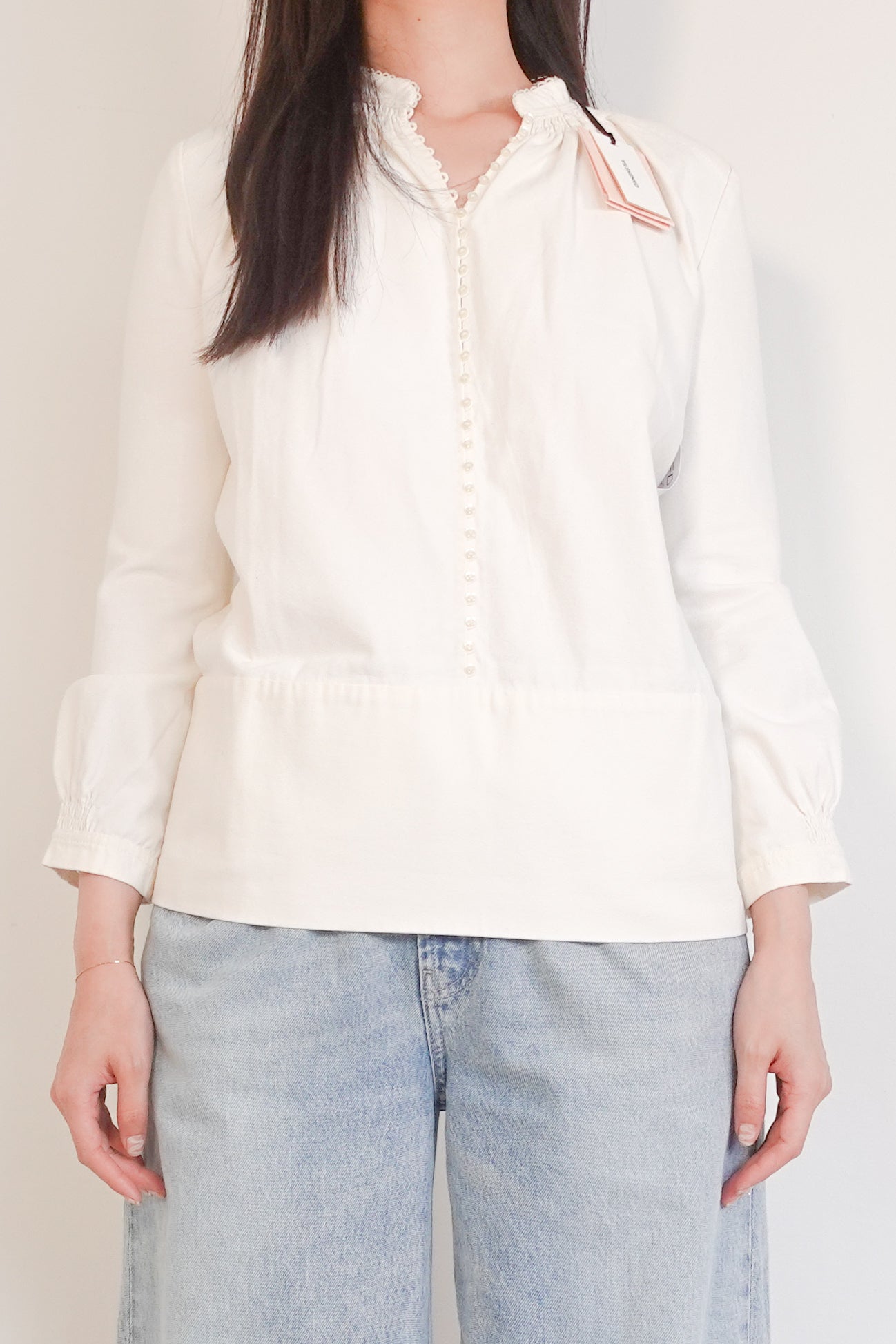 Linen cream blouse