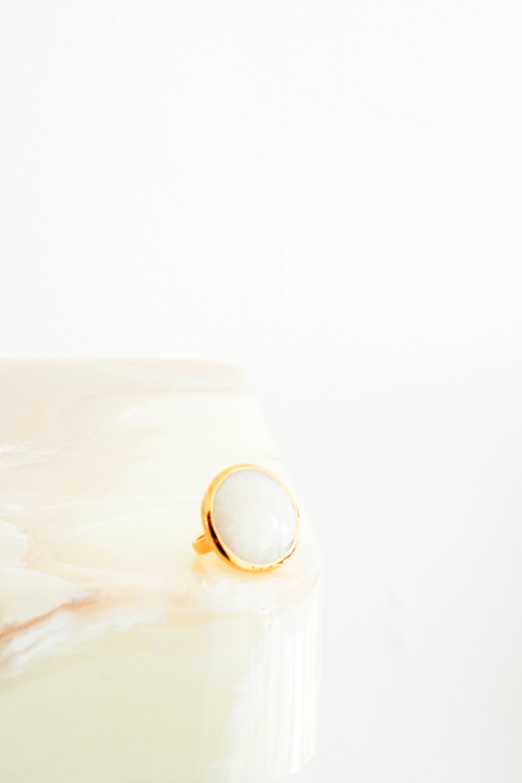 Monica Vinader Moonstone Gemstone Ring in Gold RRP £175 | Authentic Preloved FINAL SALE