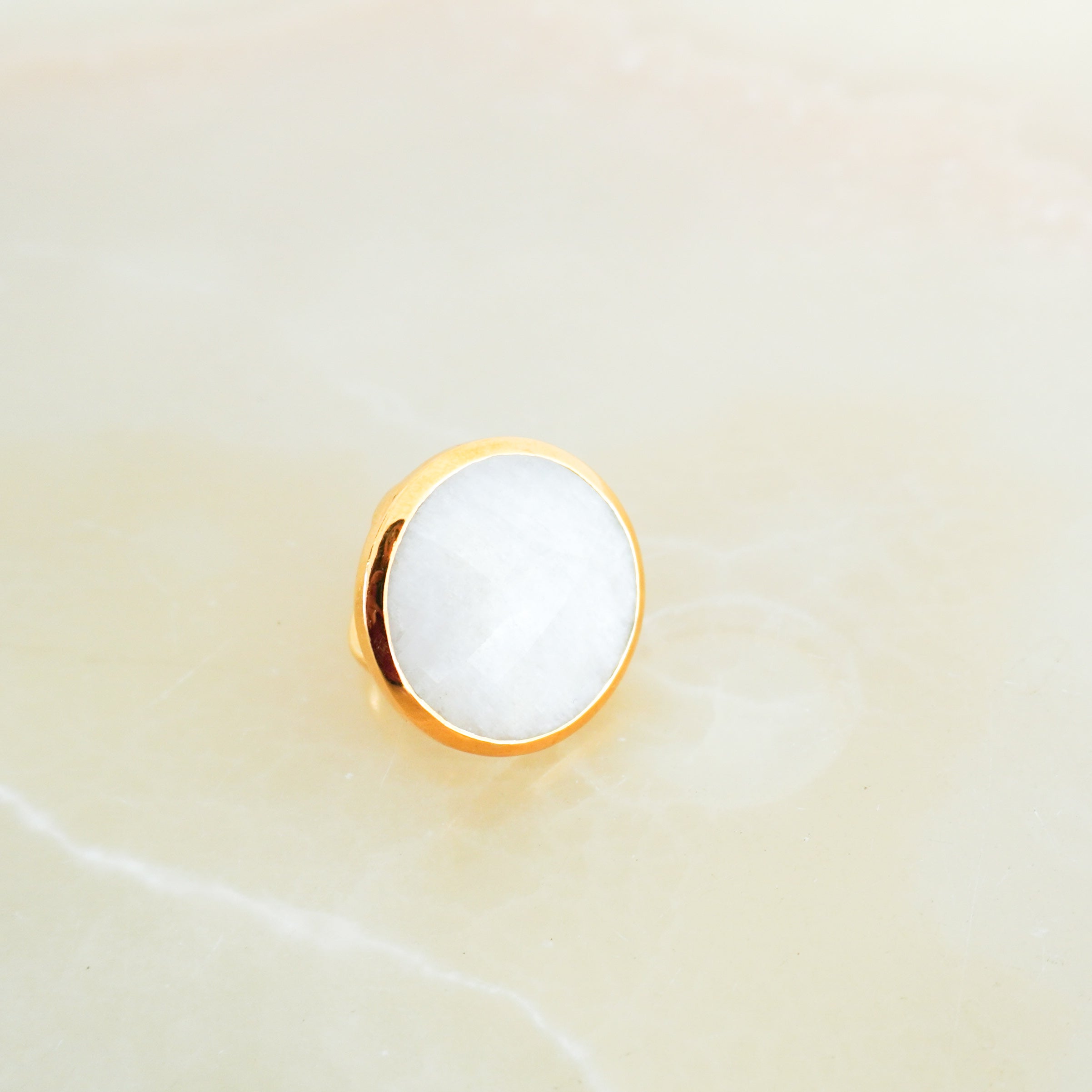 Monica Vinader Moonstone Gemstone Ring in Gold RRP £175 | Authentic Preloved FINAL SALE