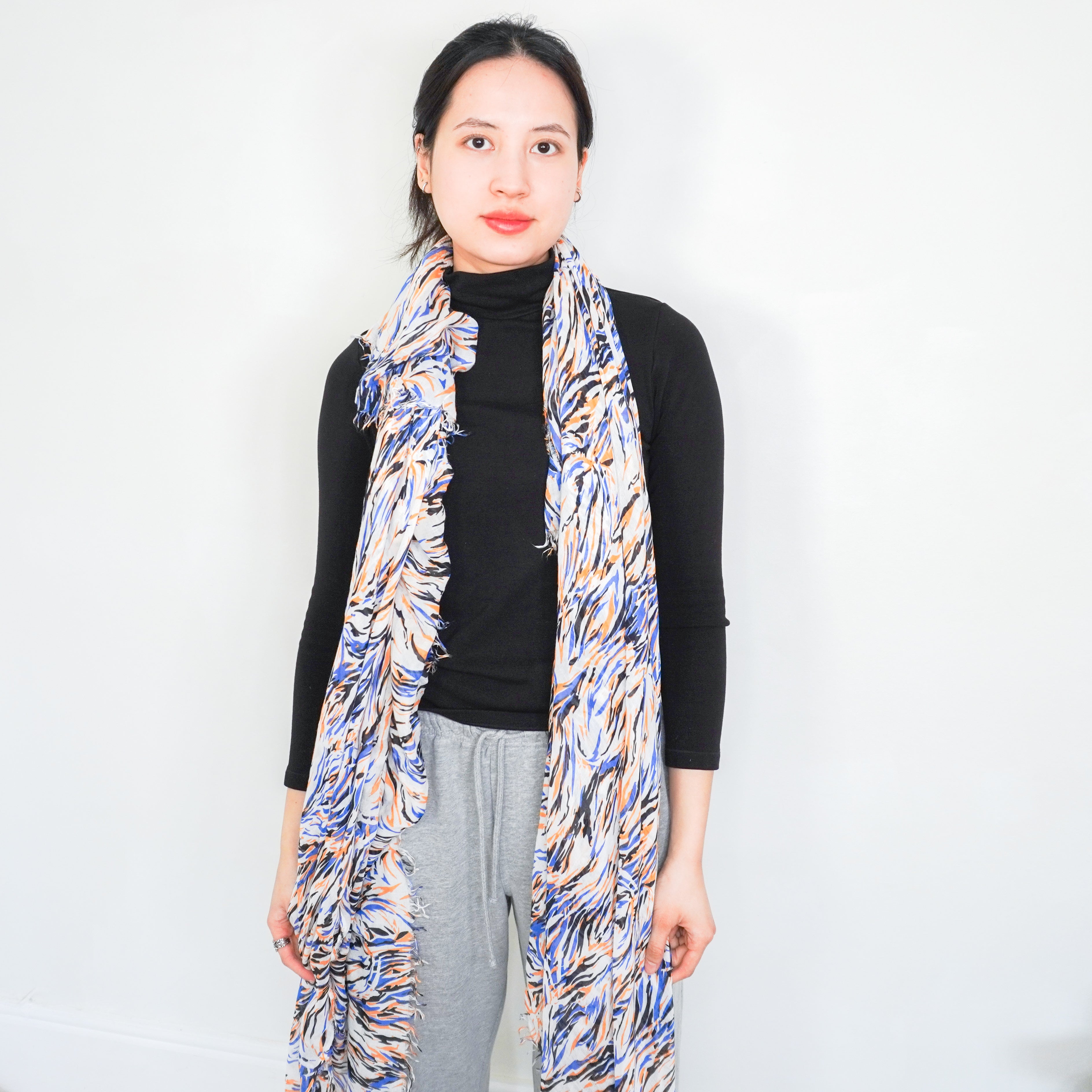 Stella McCartney Multicolour Zebra Print Scarf RRP £295 | Authentic Preloved FINAL SALE