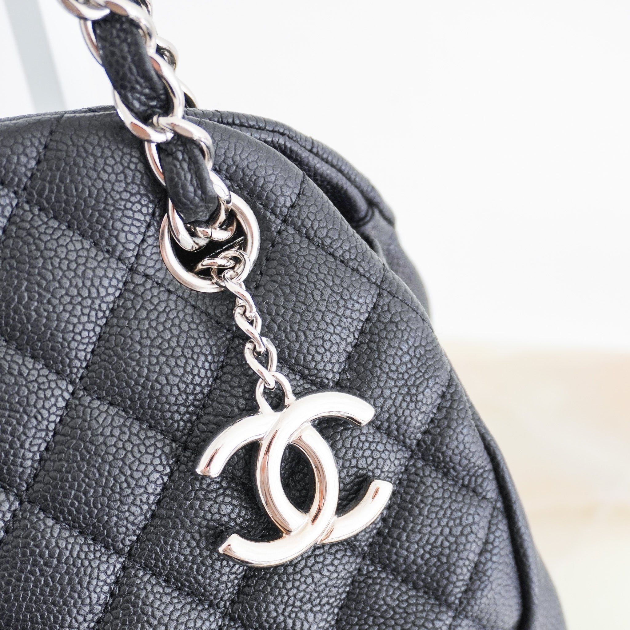 Chanel Mademoiselle Bowling Bag in Black | Authentic Preloved