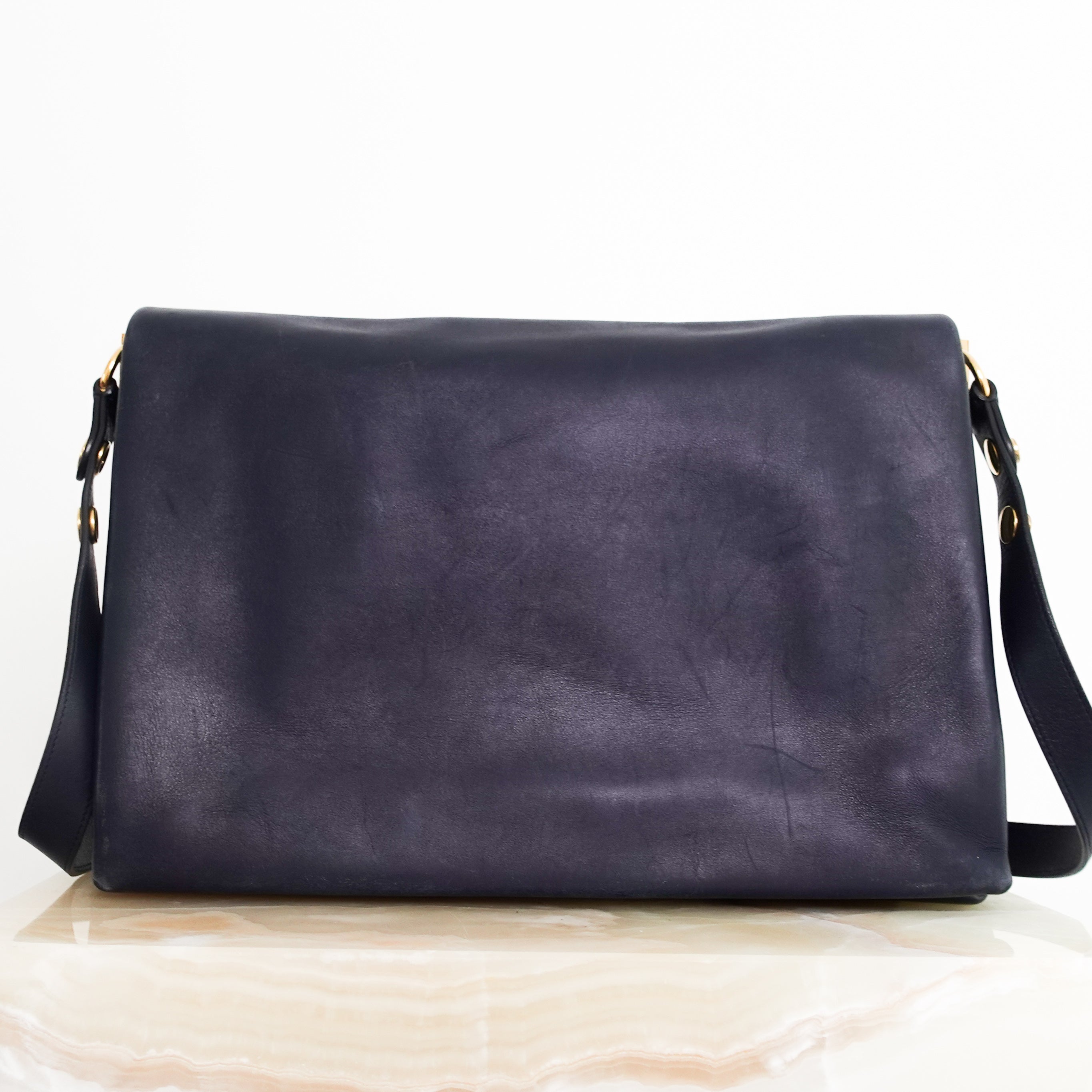 Navy shoulder bag