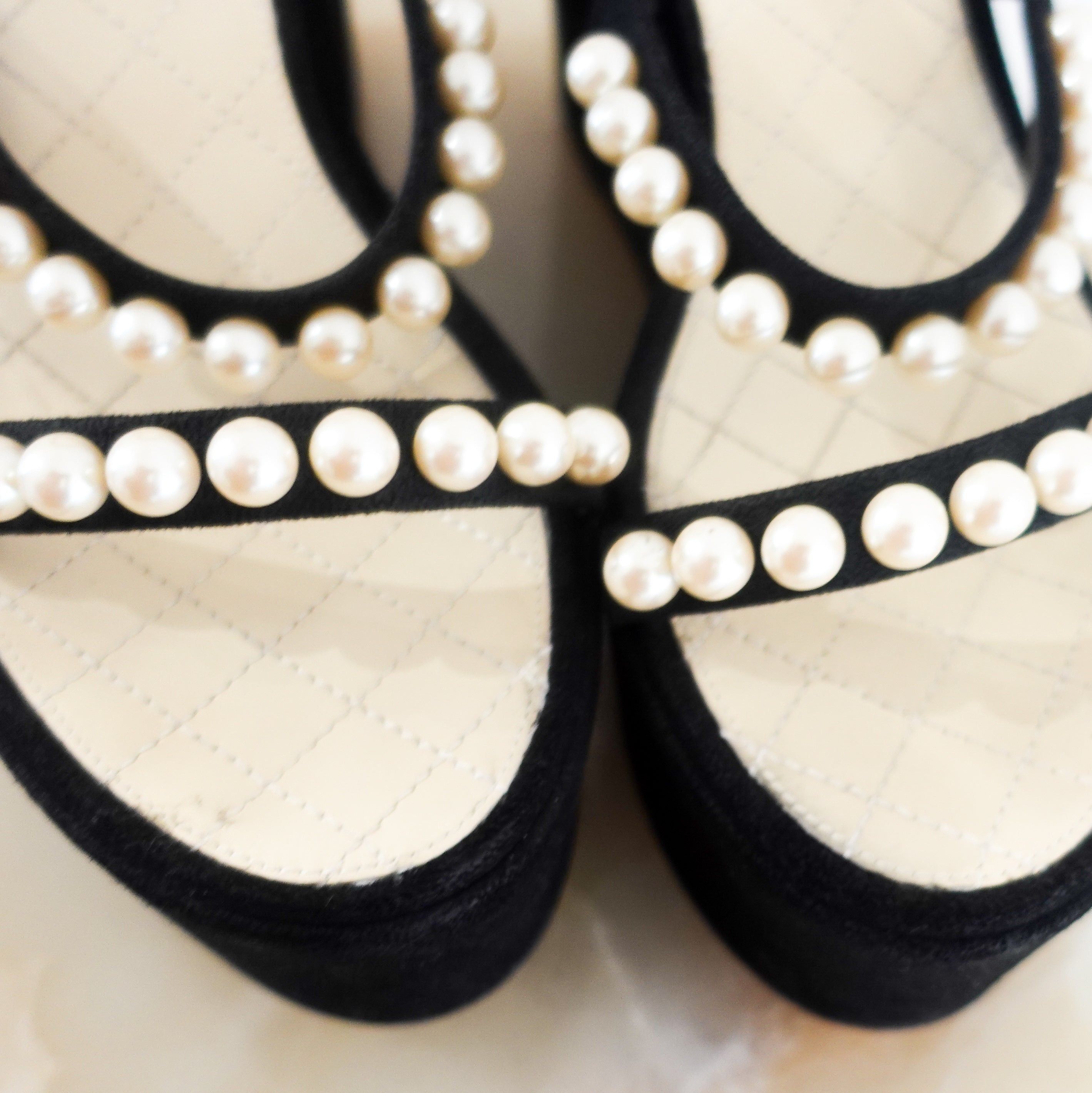 Wedge Pearl Sandals RRP £1.2K