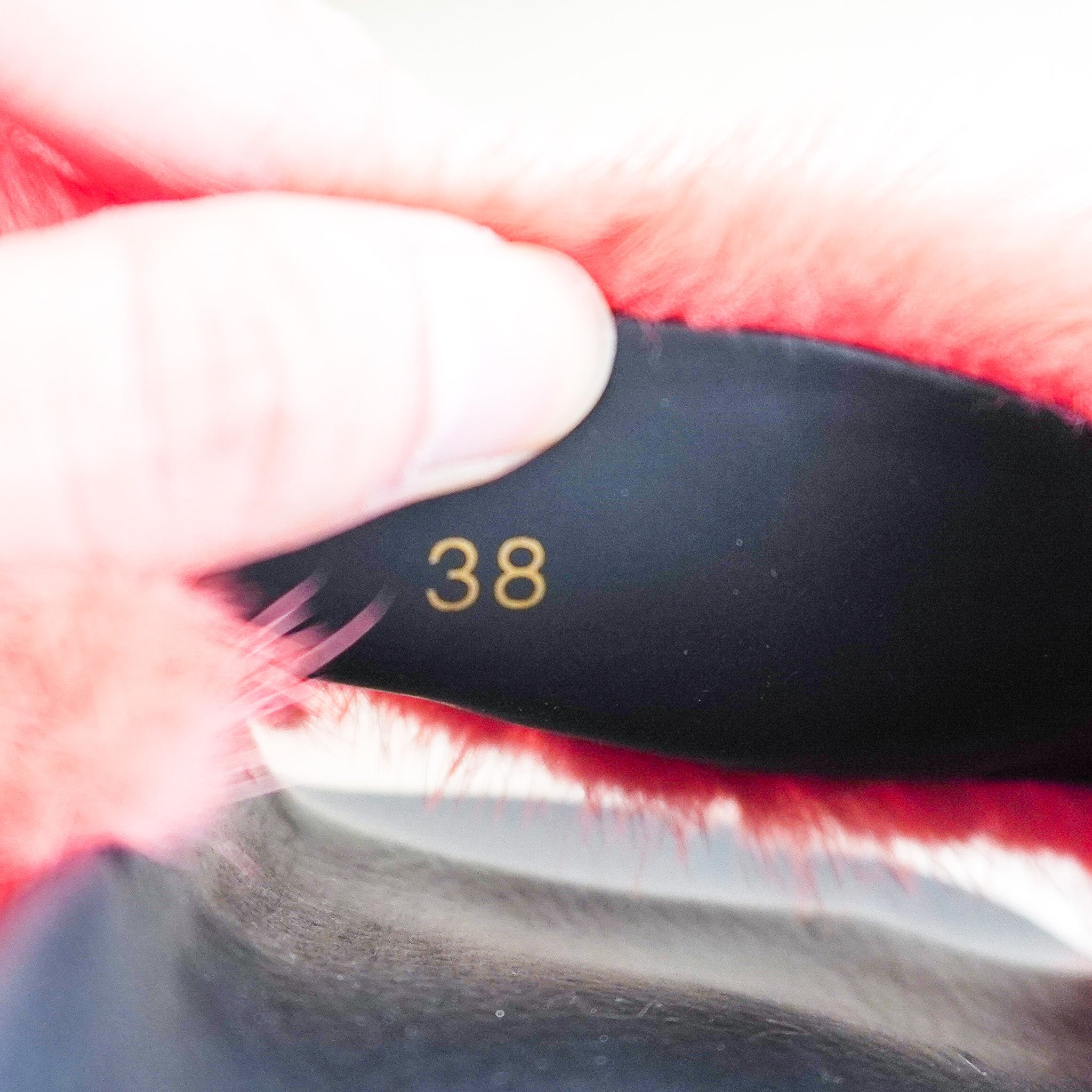 NEW Givenchy Mink Fur Slides in Coral | Authentic Preloved