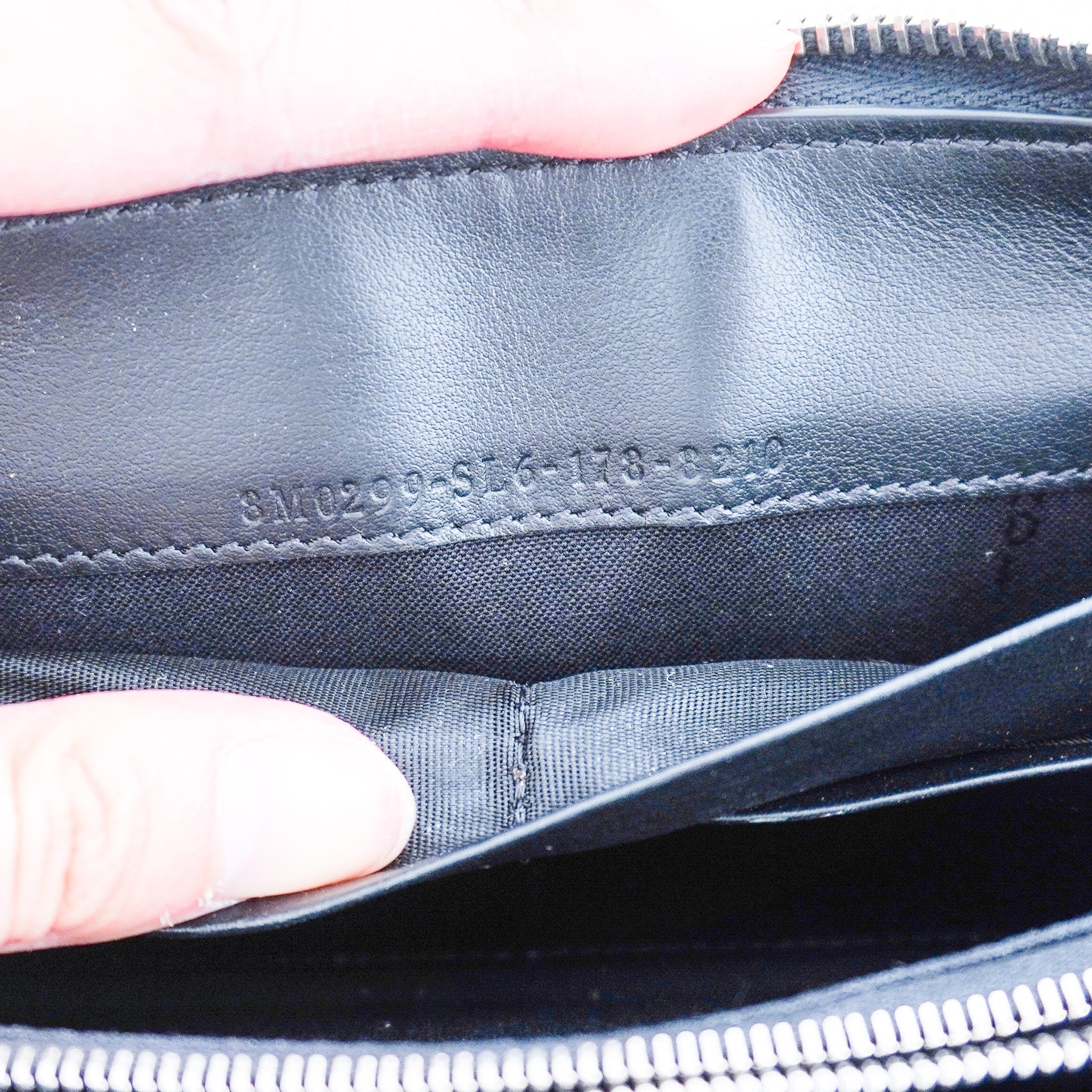 Fendi Monster Eyes Zip Around Wallet in Black | Authentic Preloved