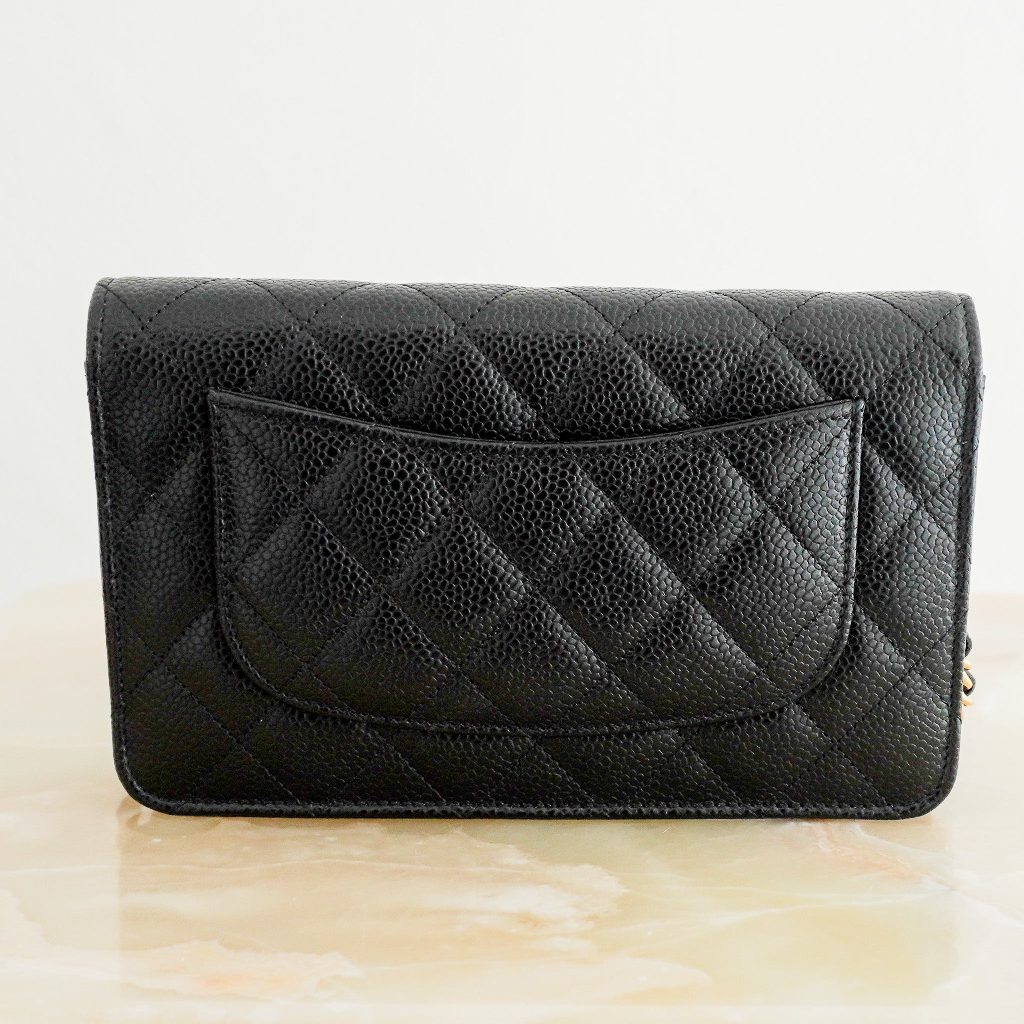 Chanel Wallet on Chain Black Caviar Leather & Gold Hardware RRP £3,000 | Authentic Preloved